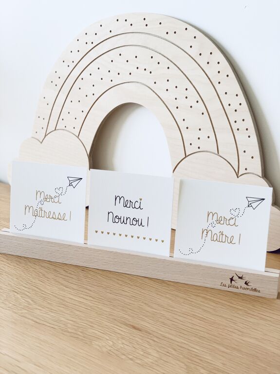 Carte & enveloppe Merci Nounou
