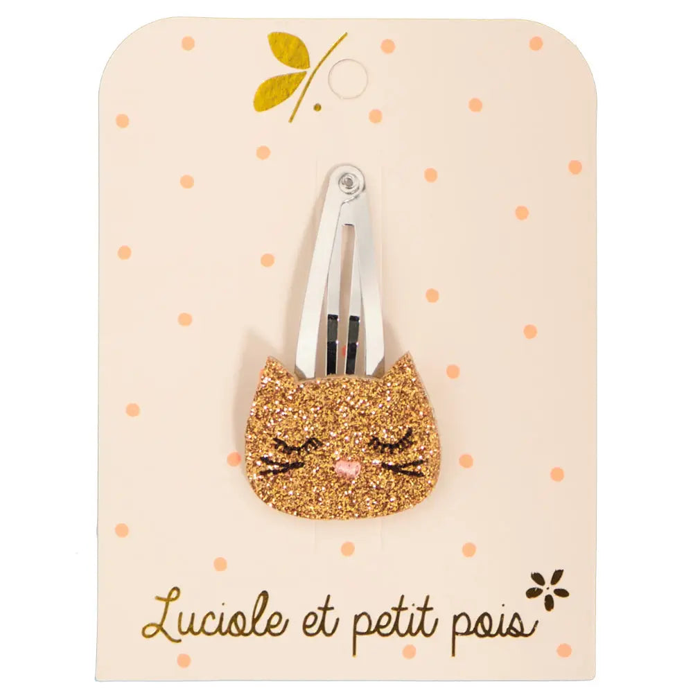 Barrette Chat bronze