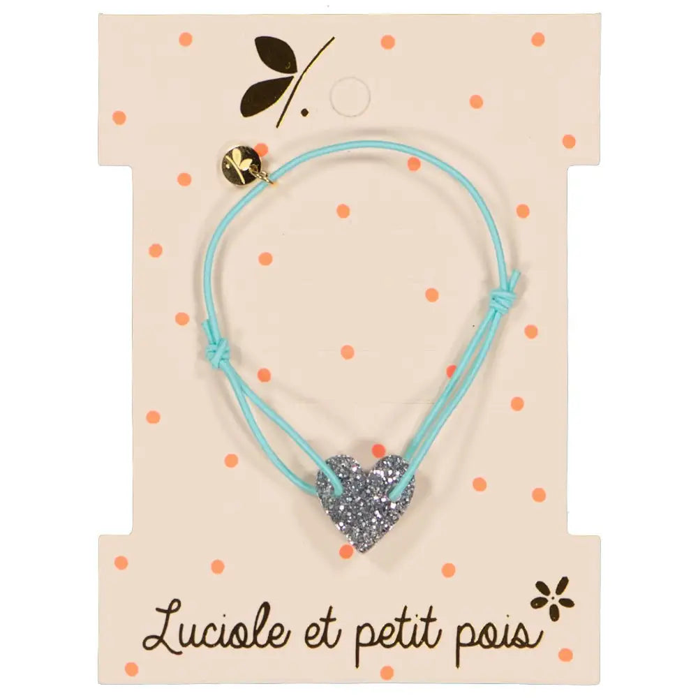 Bracelet cordon élastique, menthe