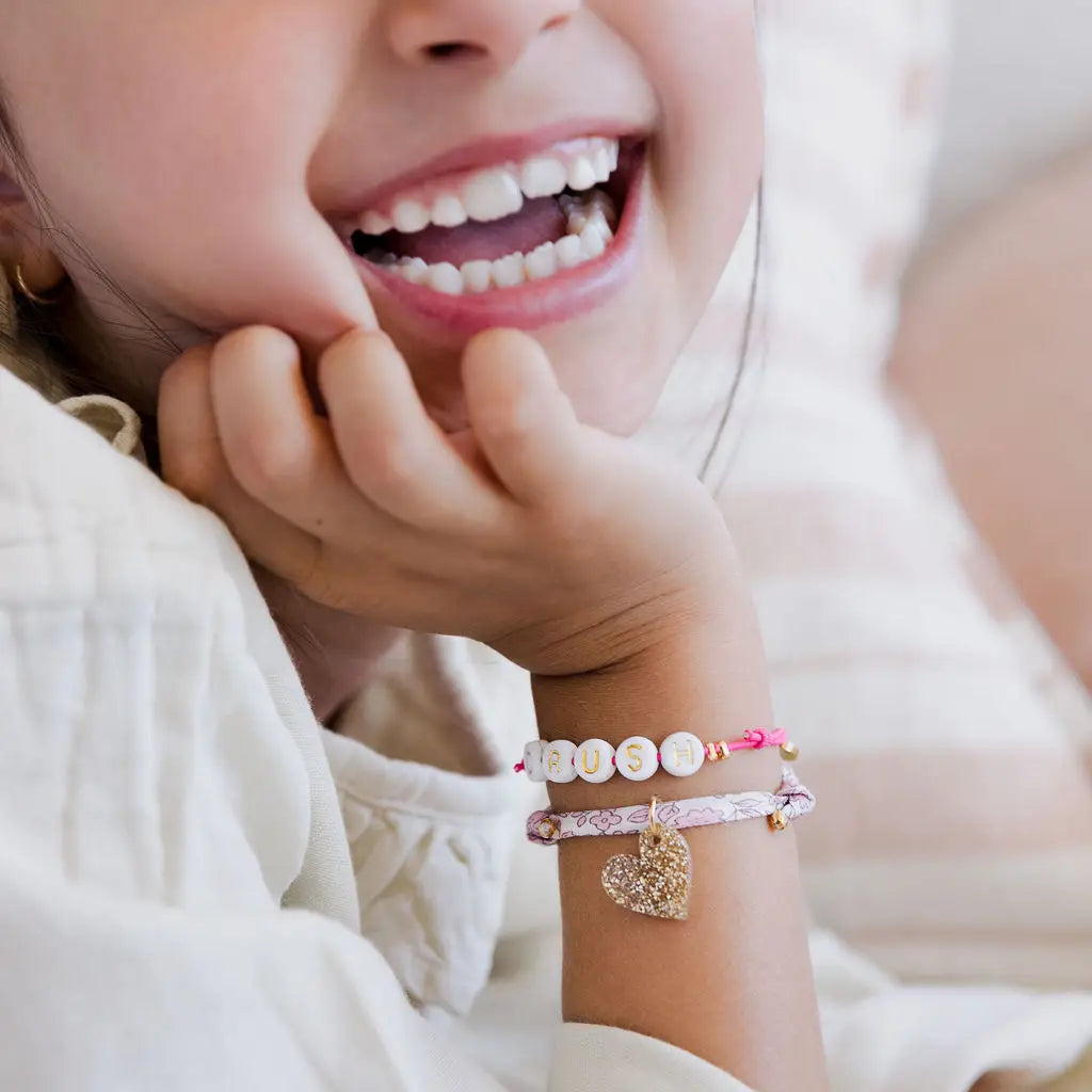 Bracelet cordon élastique, menthe
