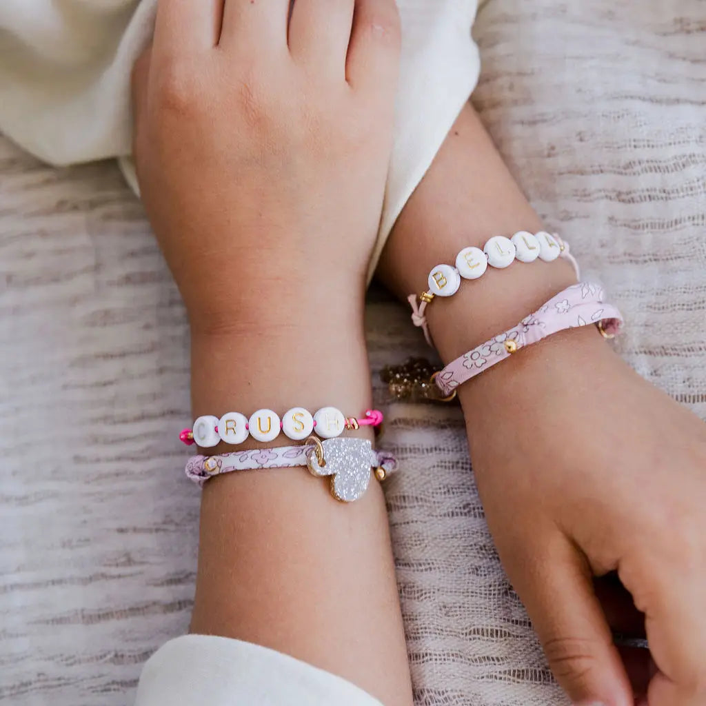 Bracelet cordon élastique, menthe