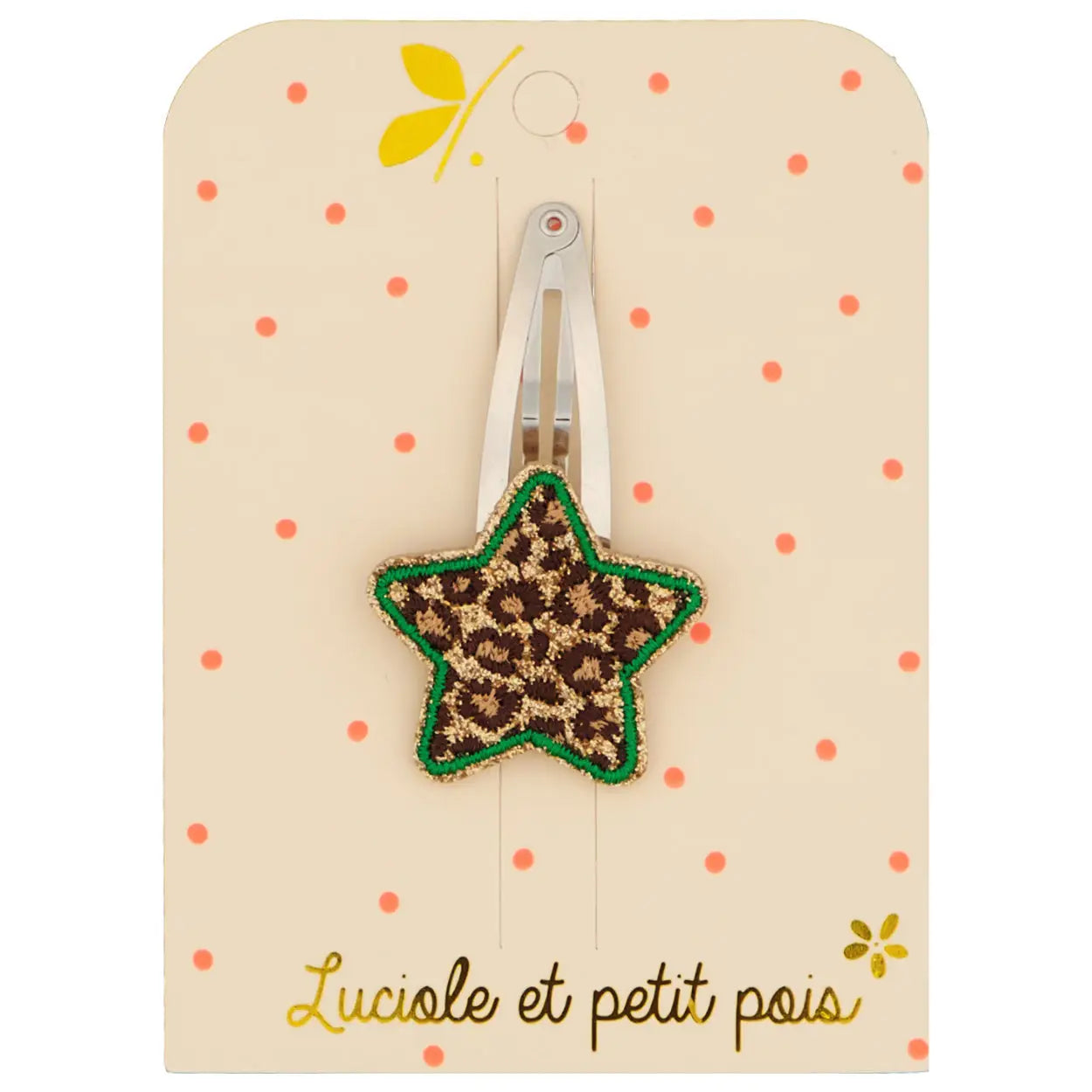 Barrette Etoile Léopard
