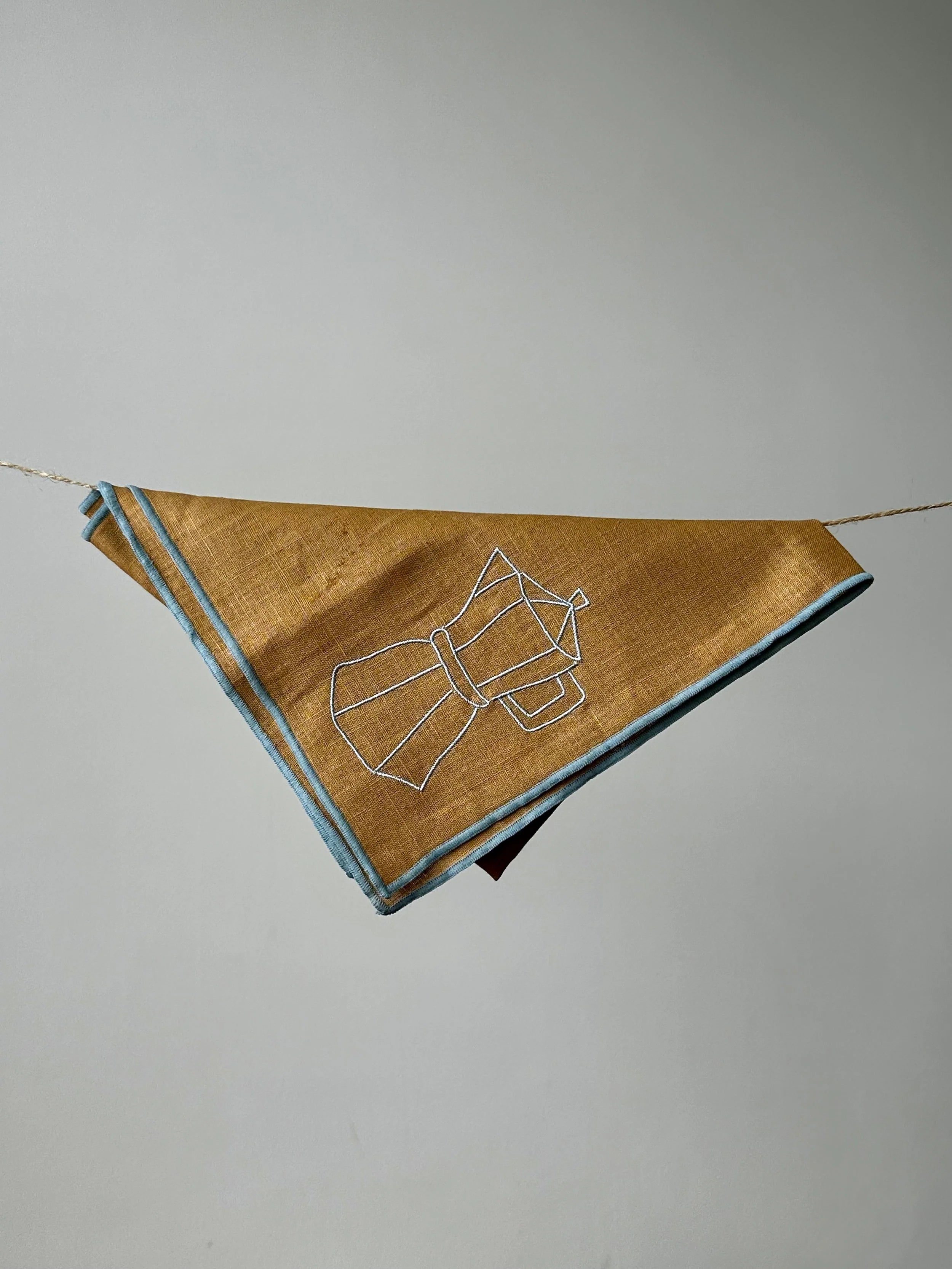 Set of 2 linen blend napkins “Moka”