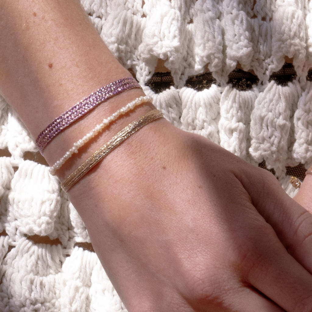 Mini Arrow bracelet, gold and silver