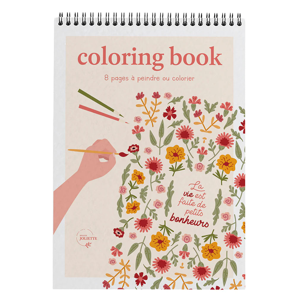 Carnet de coloriage A4 Petits bonheurs