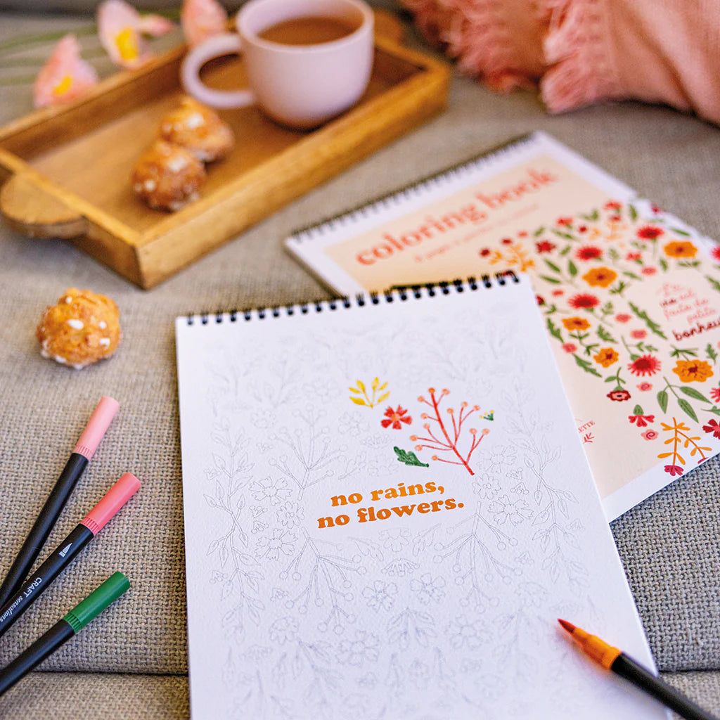 Carnet de coloriage A4 Petits bonheurs