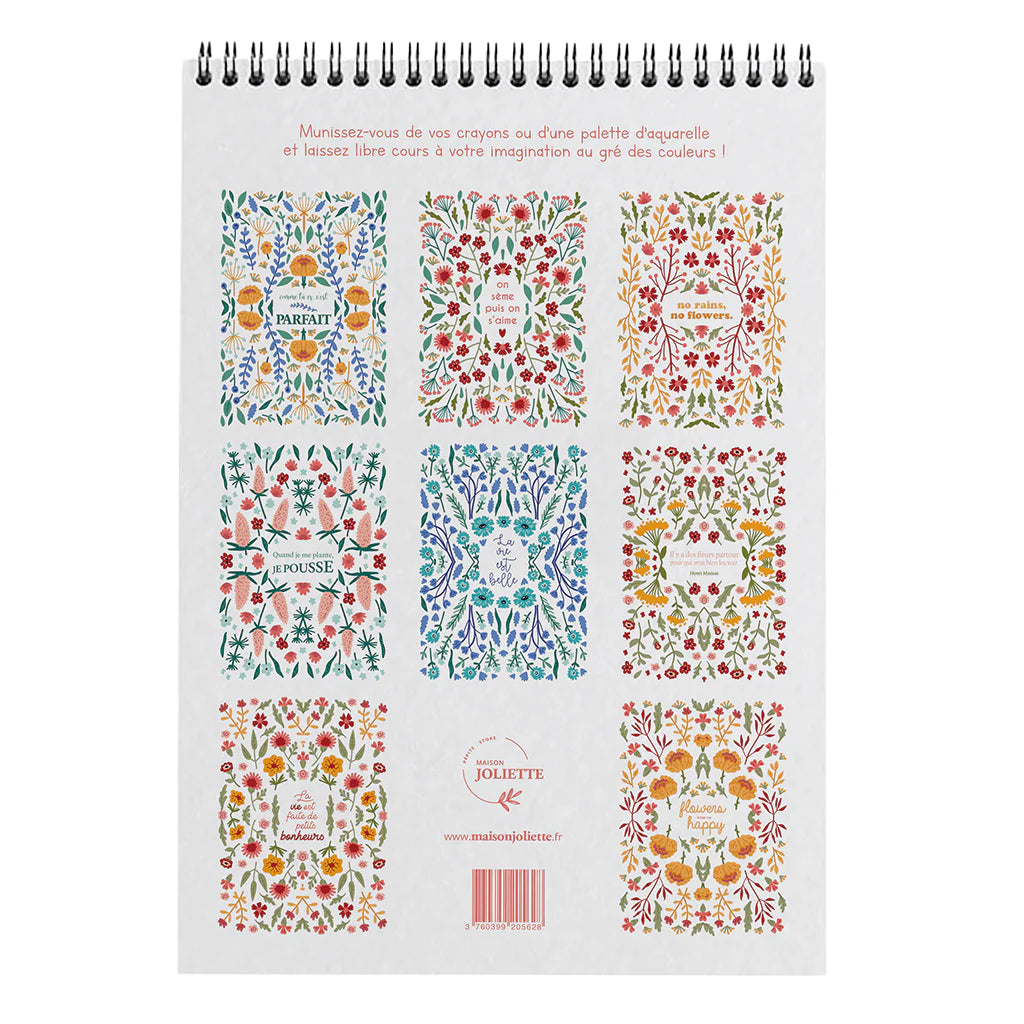 Carnet de coloriage A4 Petits bonheurs
