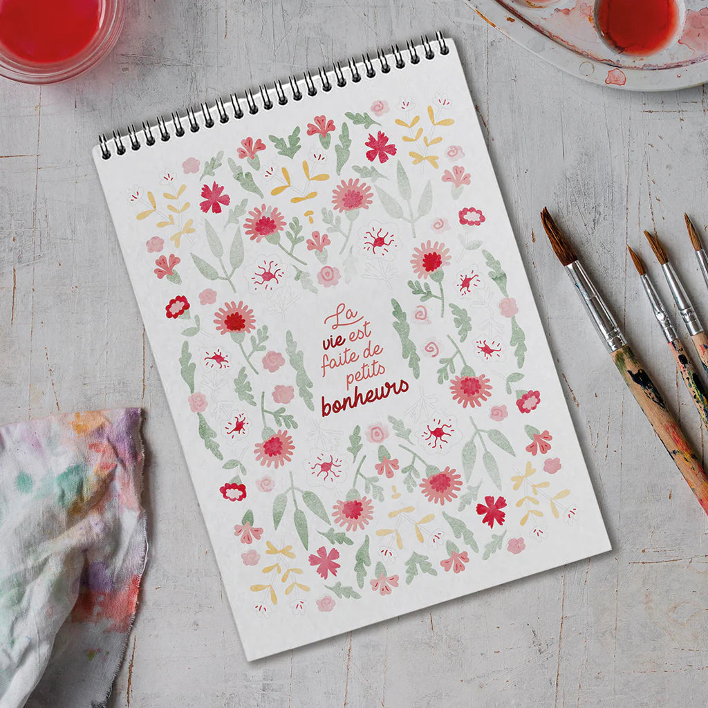 Carnet de coloriage A4 Petits bonheurs