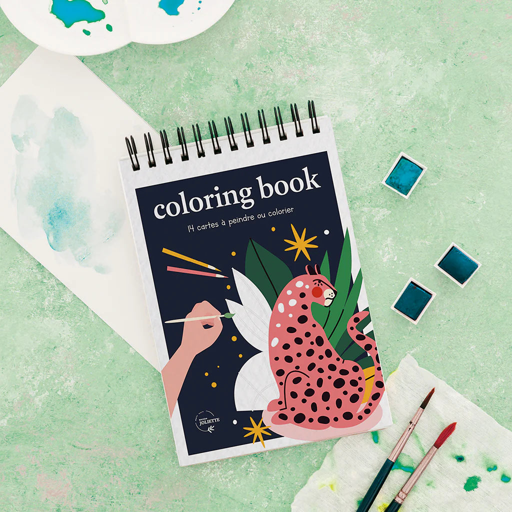 Carnet de coloriage A6 Wild