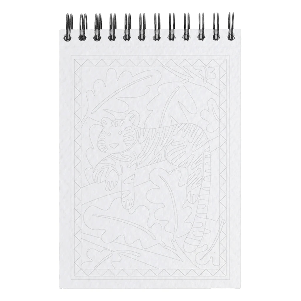 Carnet de coloriage A6 Wild