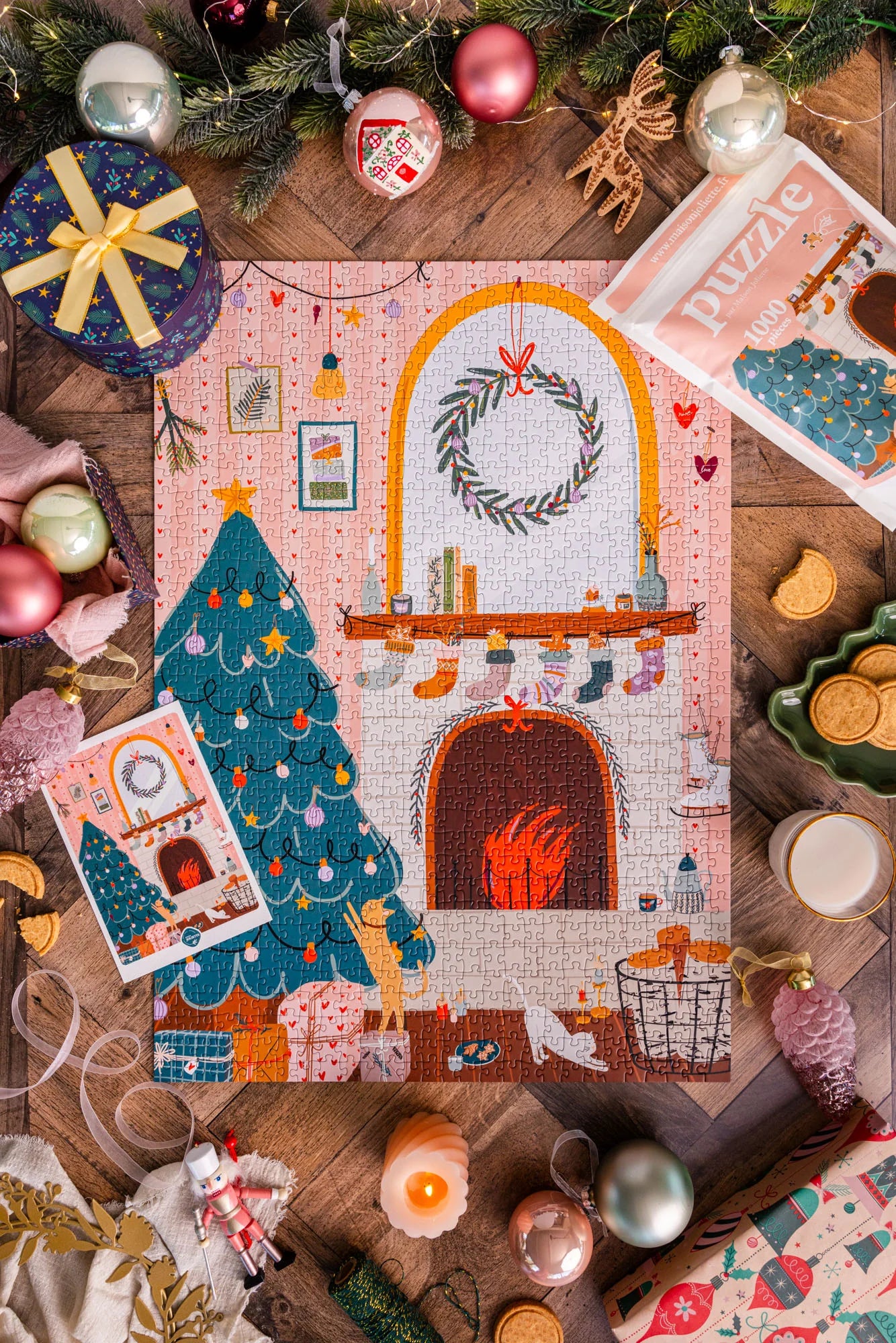 Puzzle 1000 pcs Au coin du feu