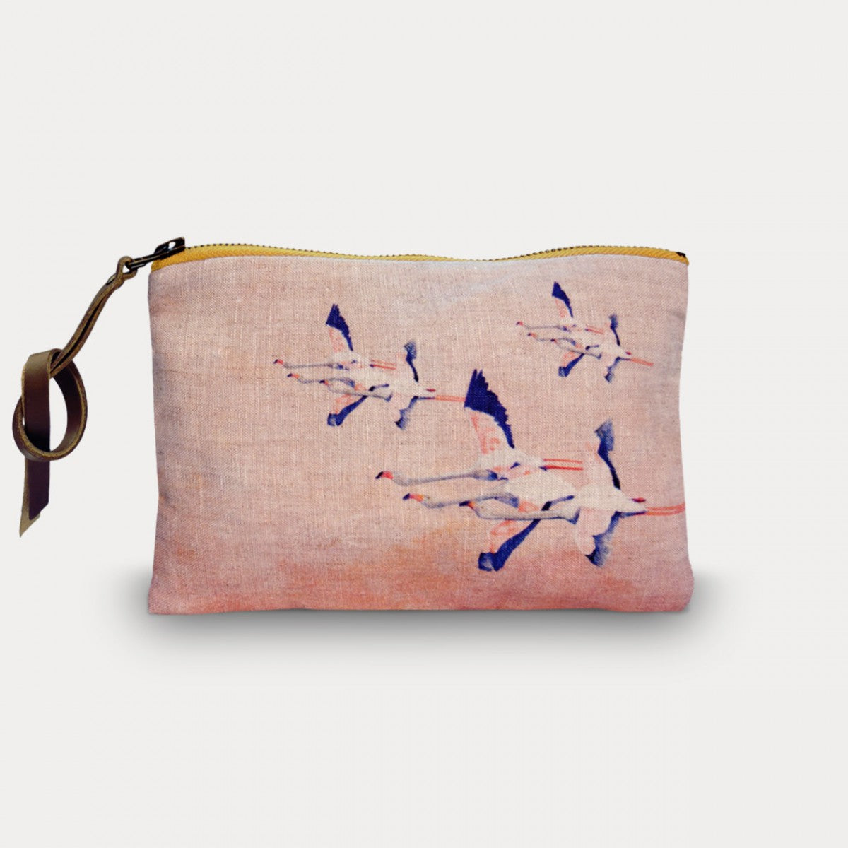 Pochette Maison Levy Flamingo Rose