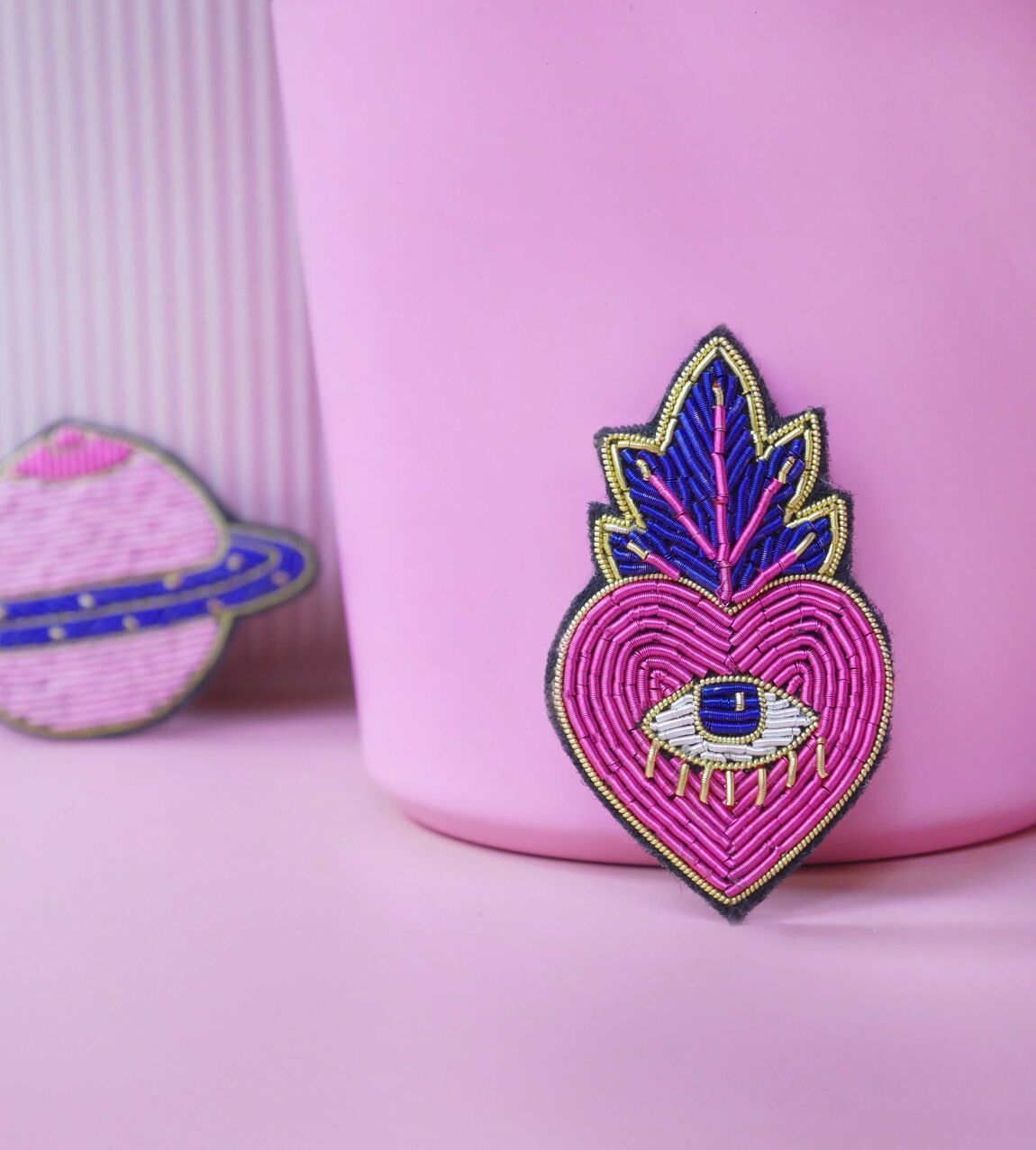 Broche Ex voto pink