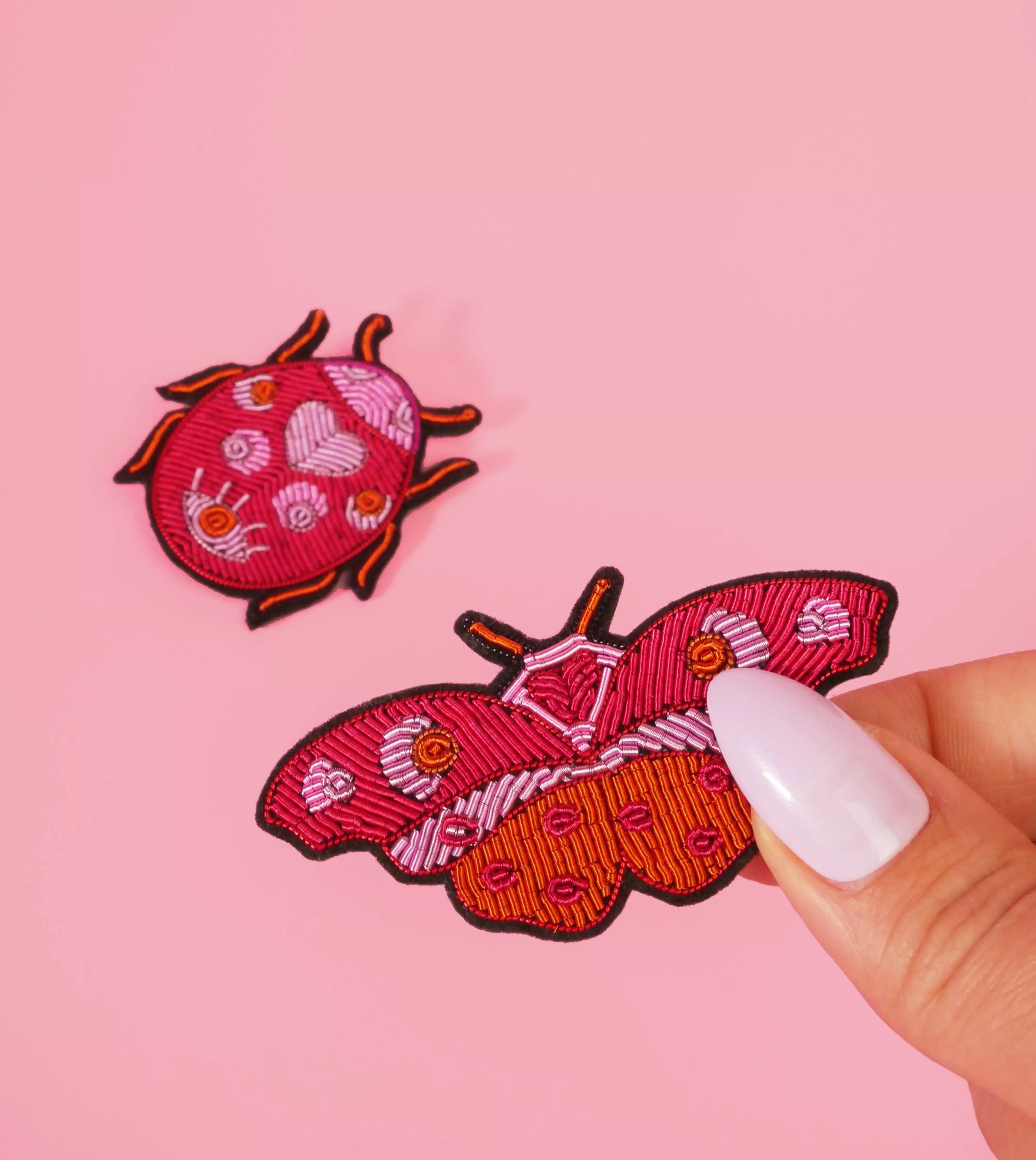 Broche Papillon Amour
