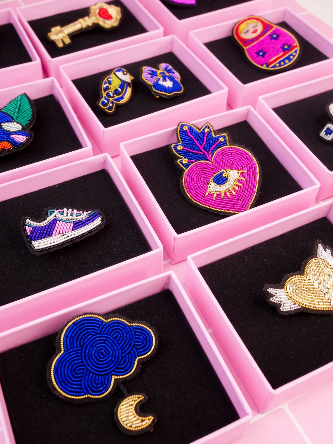 Broche Nuage & Lune