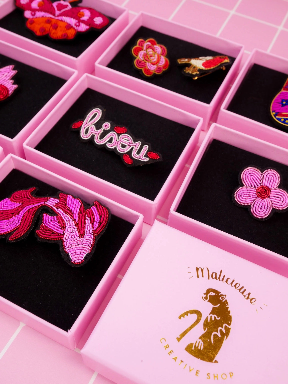Broche Rose Mini Flower