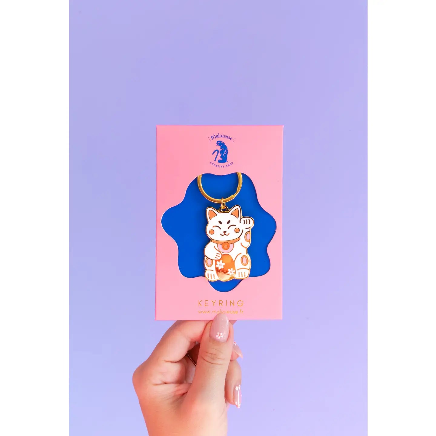 Keychain — Malicieuse Lucky Cat Keychain — Malicieuse