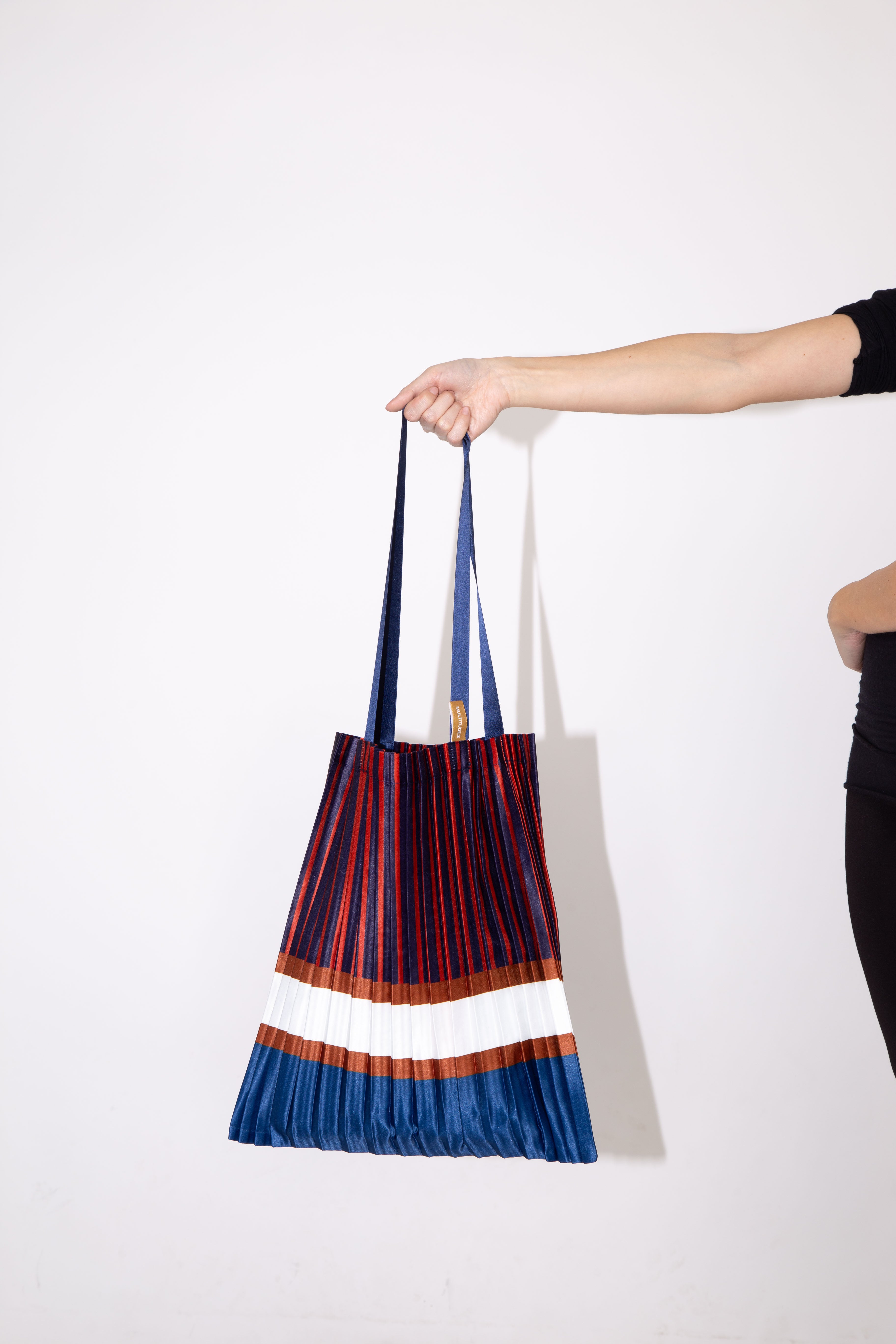 Tote bag en satin plissé Chiavari