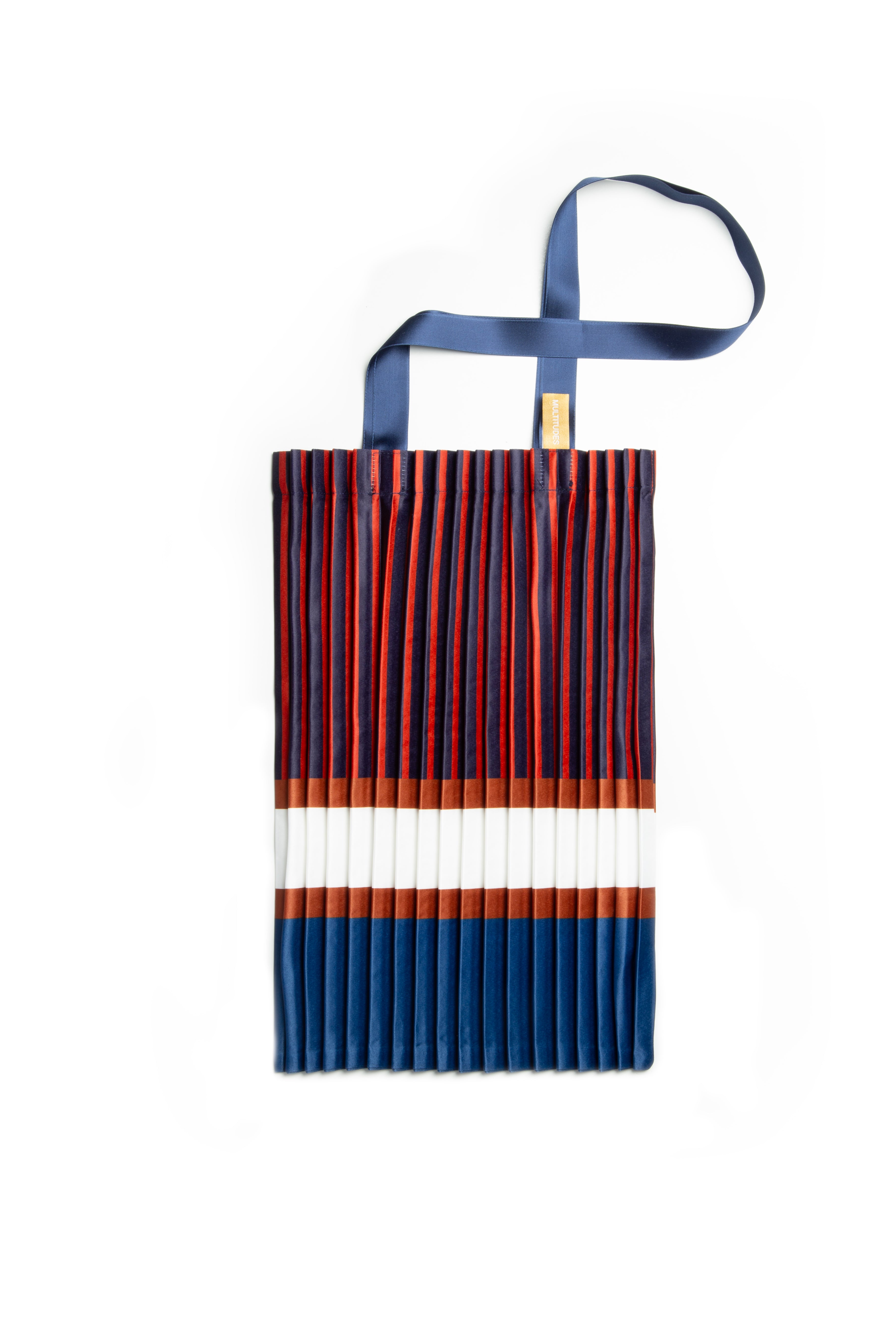 Tote bag en satin plissé Chiavari