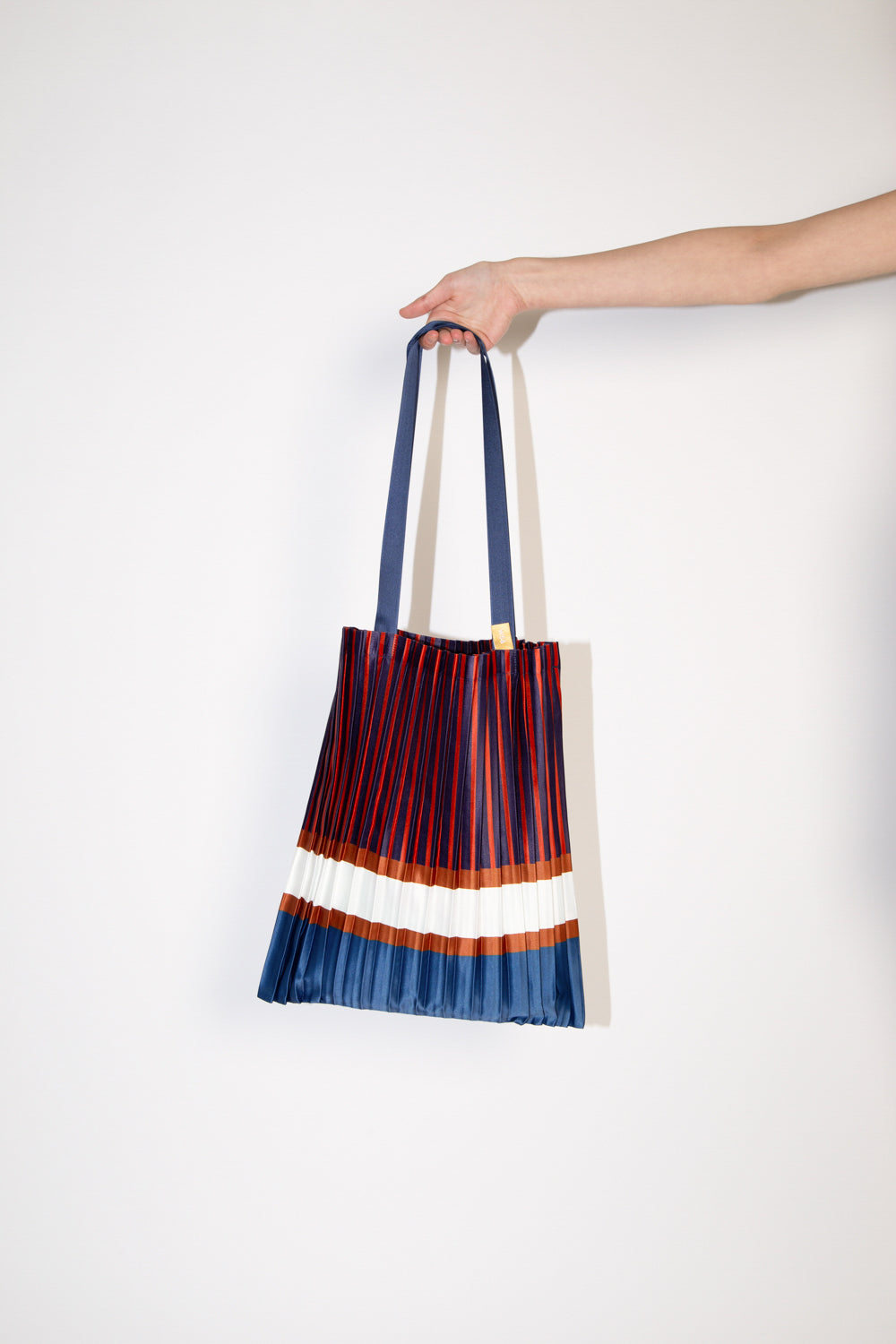 Tote bag en satin plissé Chiavari