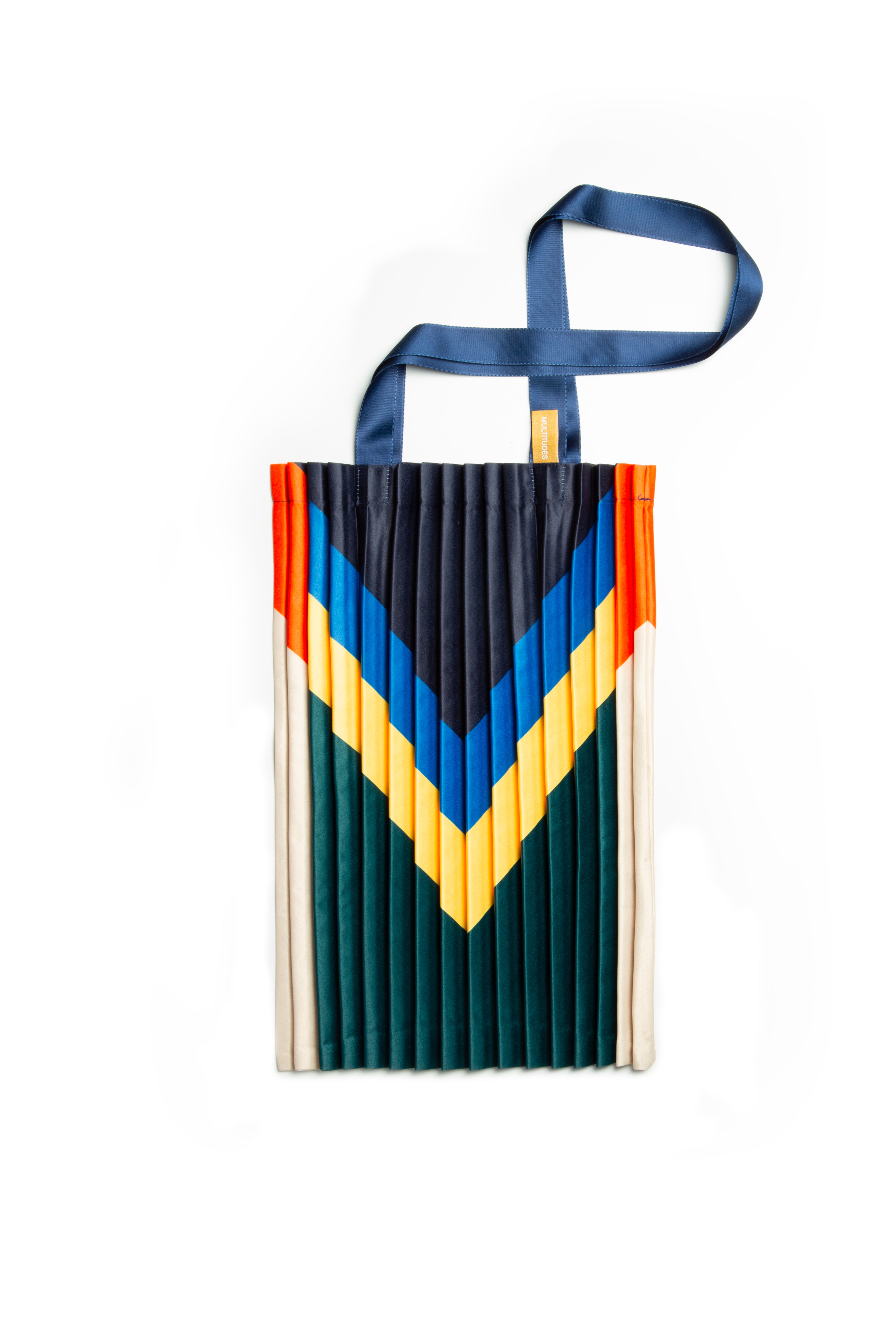 Tote bag en satin plissé Rei