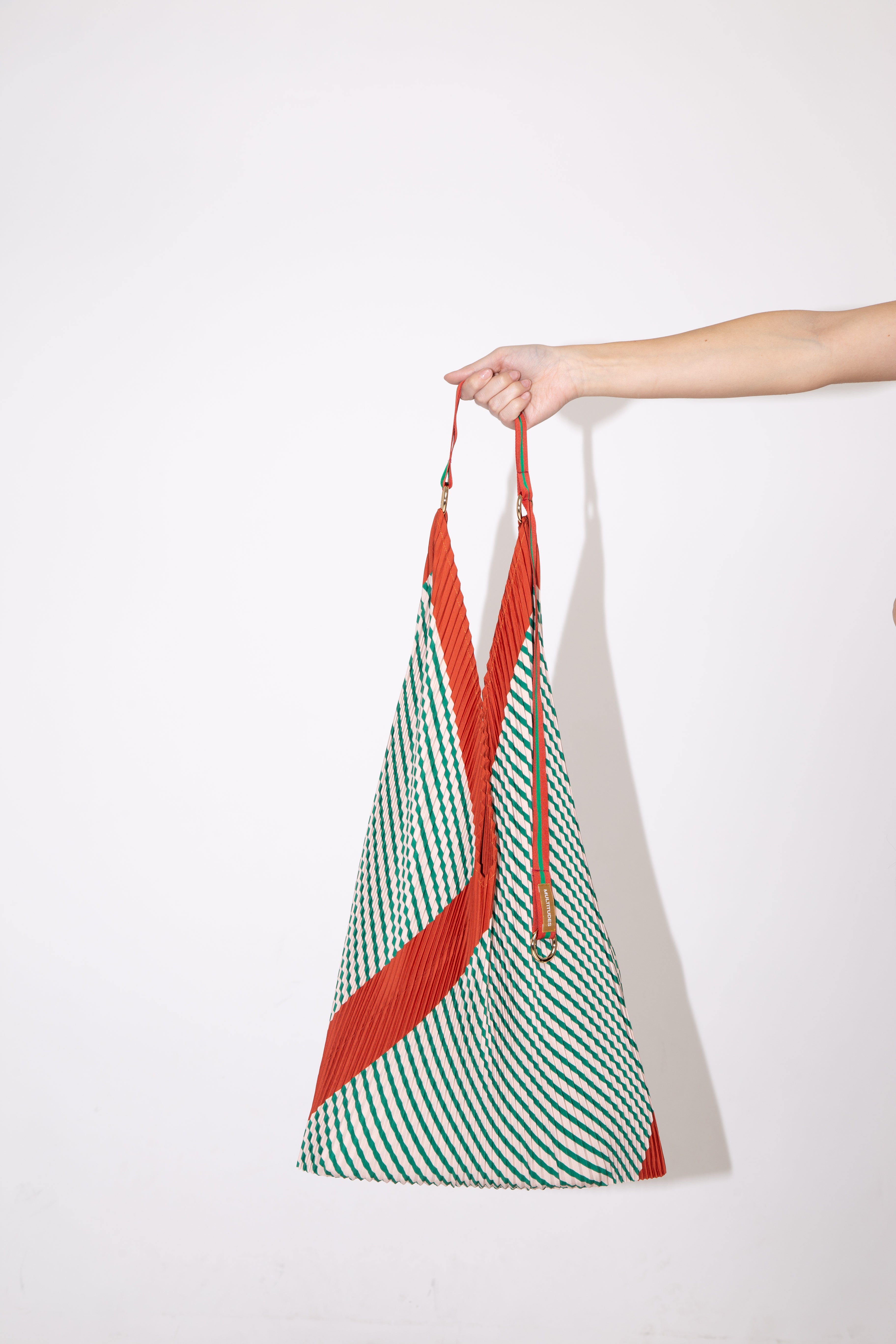 Sac à main plissé Y Bag Francesca vert