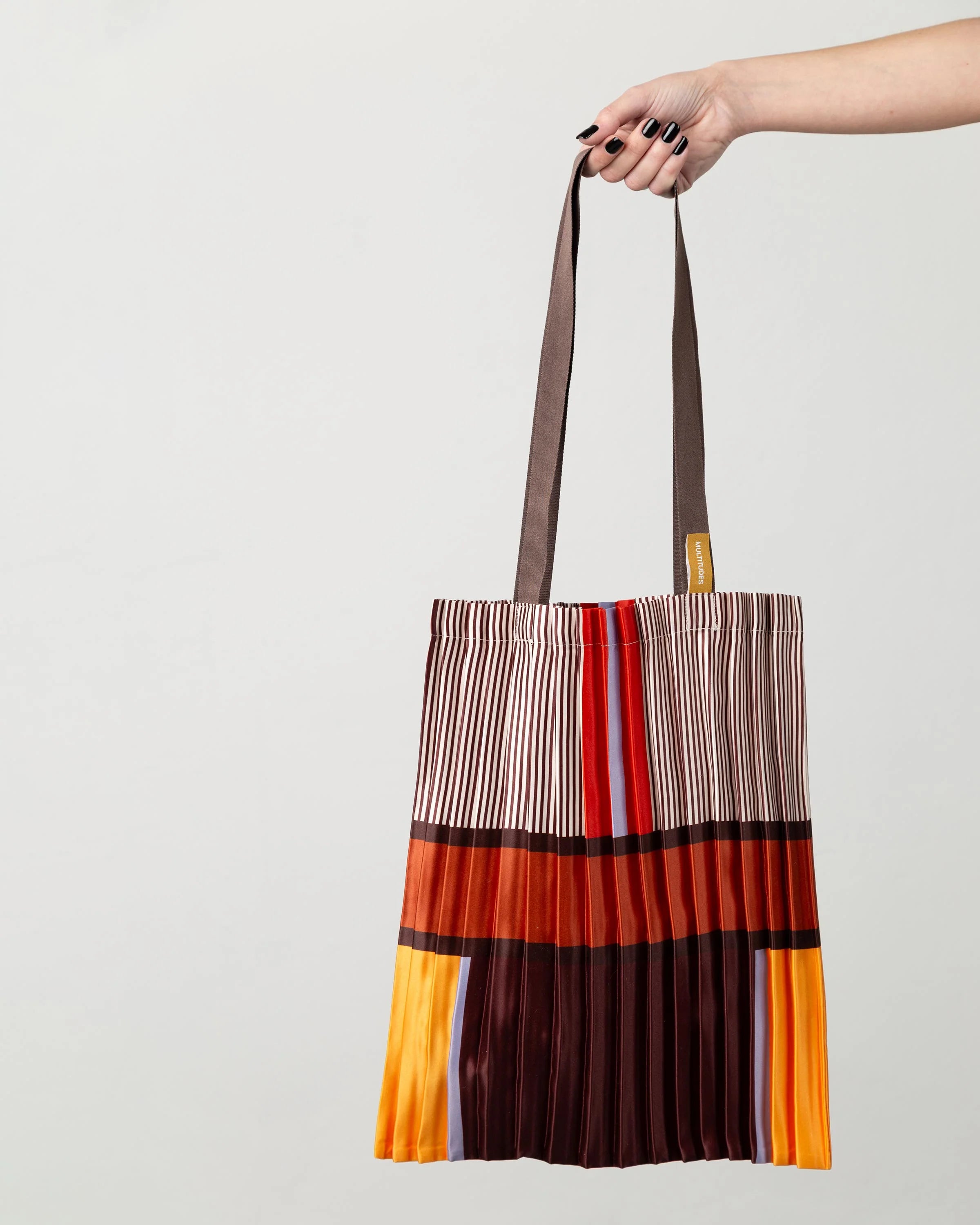 Bagheria Pleated Satin Tote Bag 40 × 48 cm