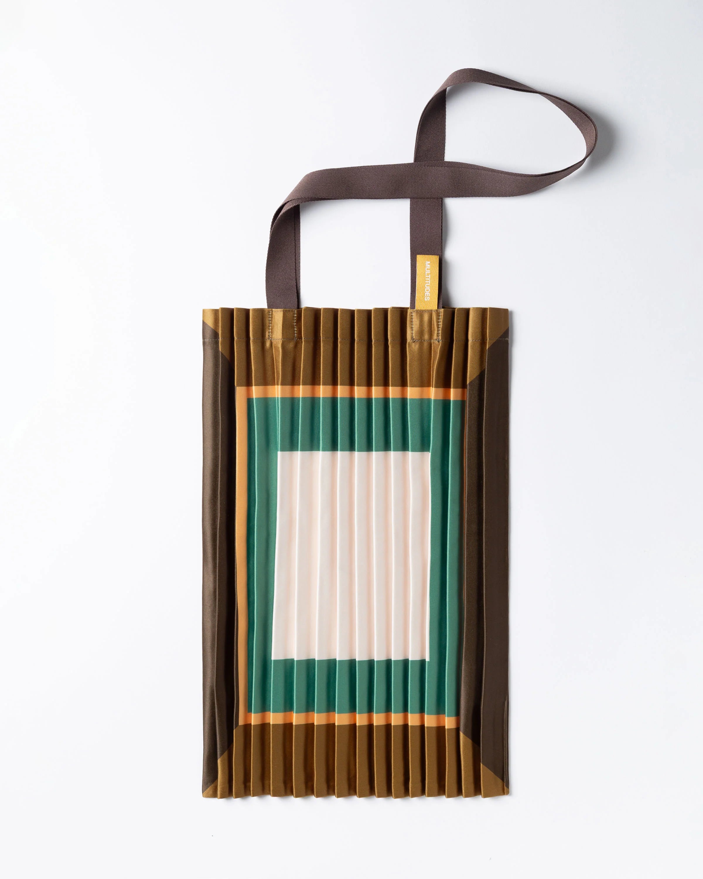 Cefalù Pleated Satin Tote Bag 40 × 48 cm