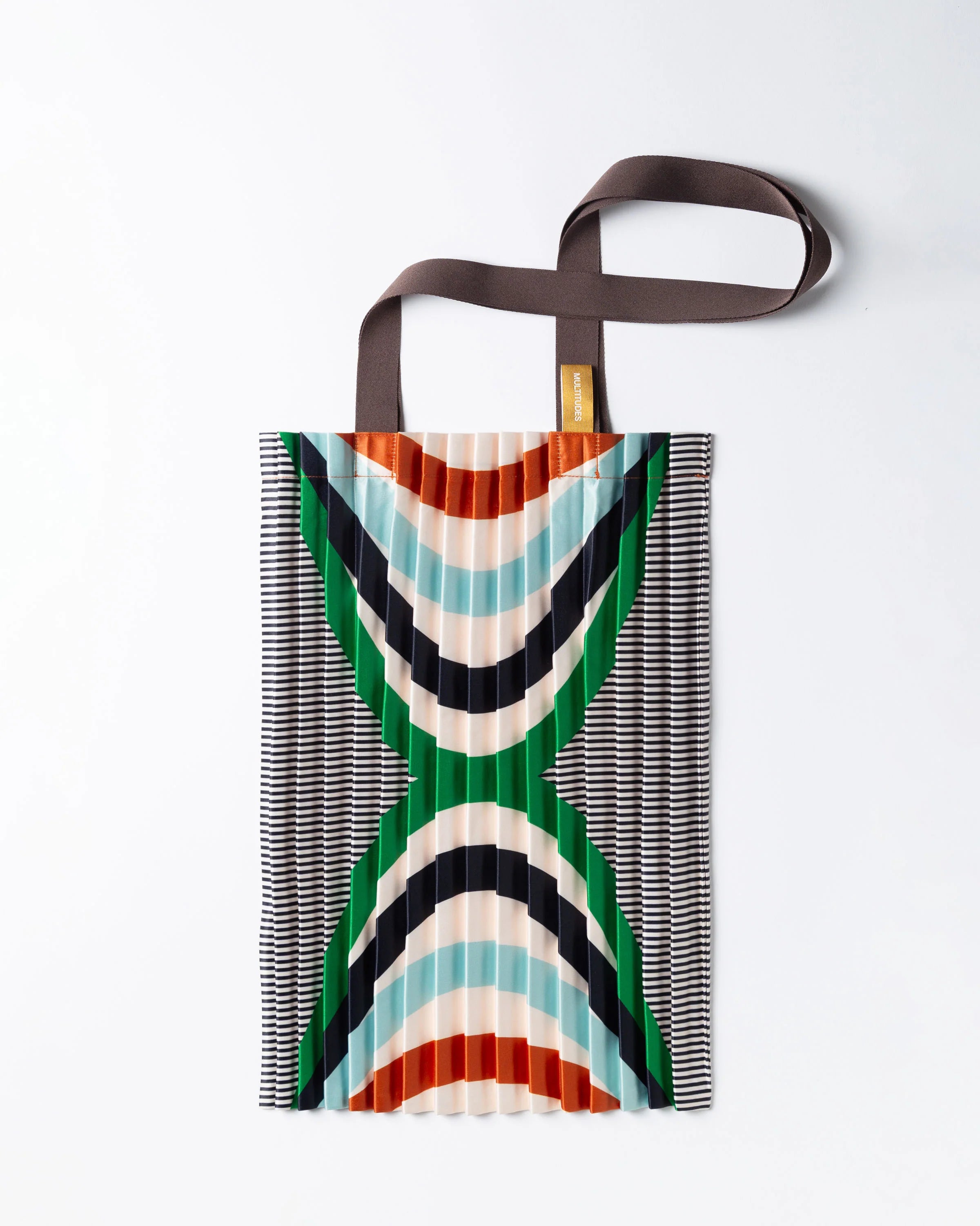 Naxos Pleated Satin Tote Bag 40 × 48 cm