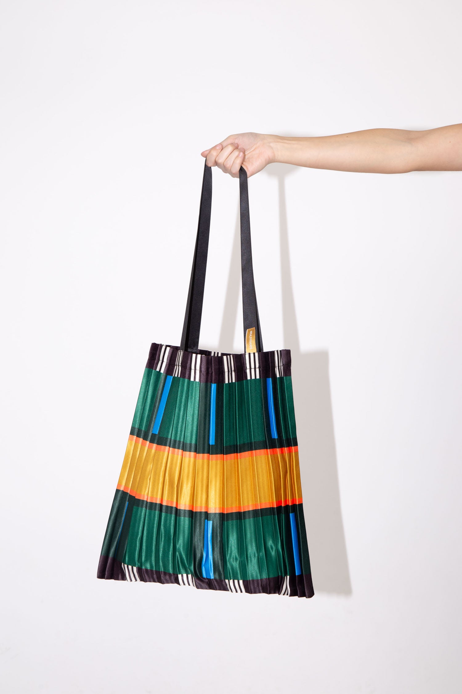Tote bag en satin plissé Orosei
