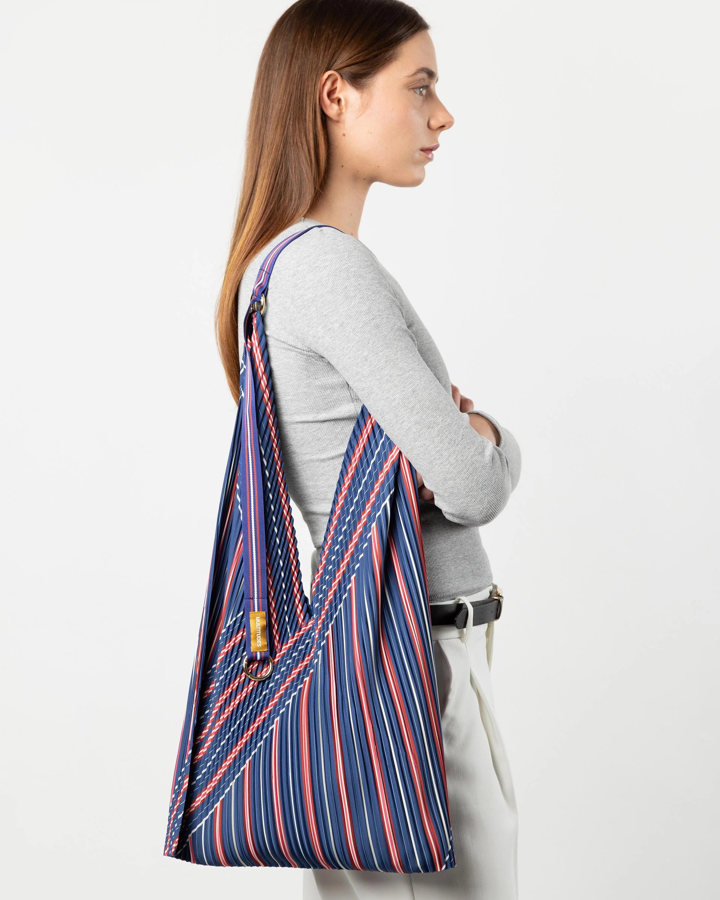 Stella Blue Pleated Y Bag