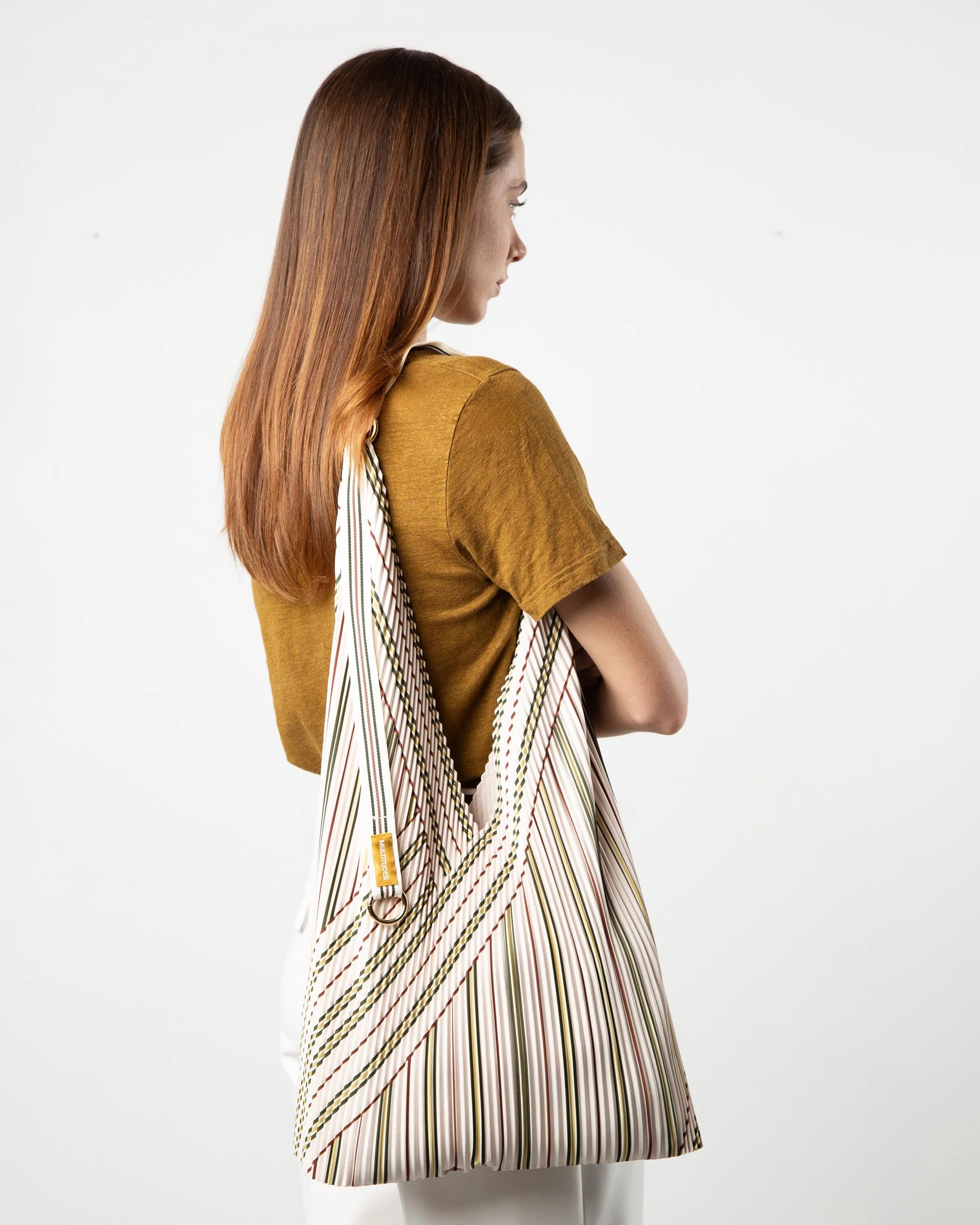 Sac à main plissé Y Bag Zoe vert