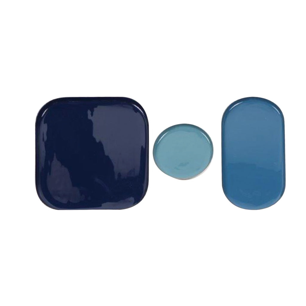 Set de 3 plateaux émaillé