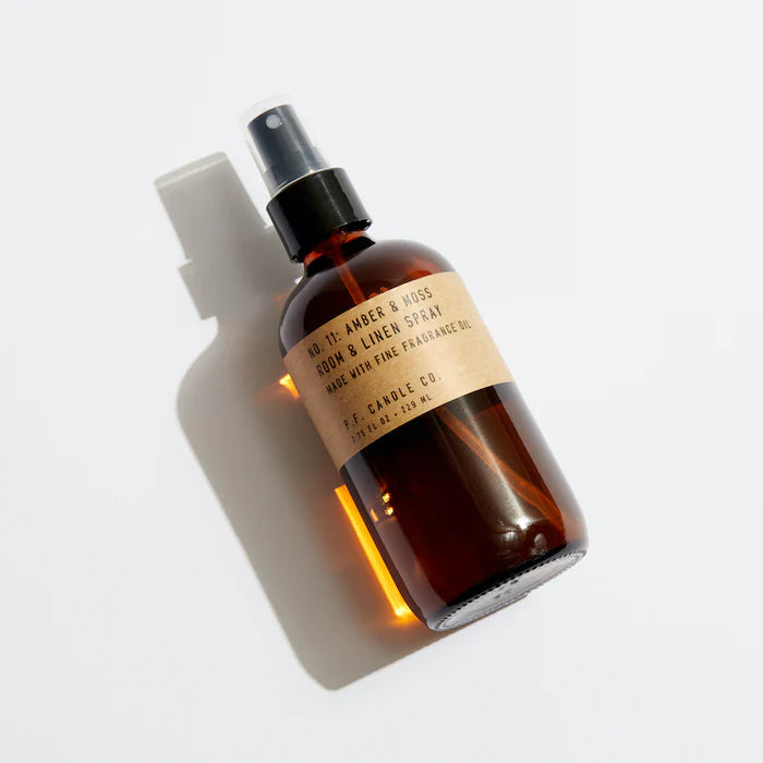 Spray d'ambiance et de linge ambre et mousse