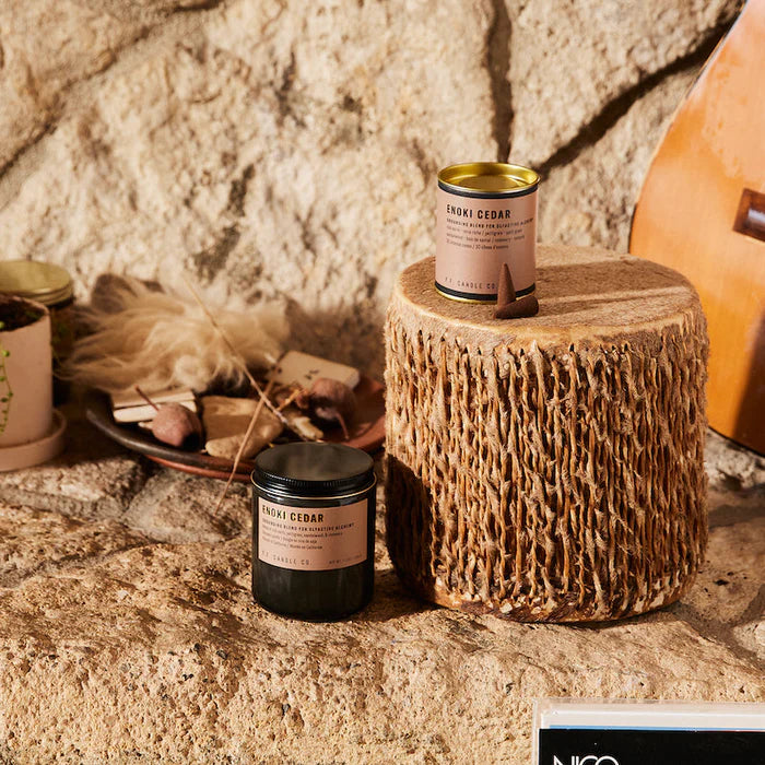 Bougie de soja Cèdre d'Enoki, 200g