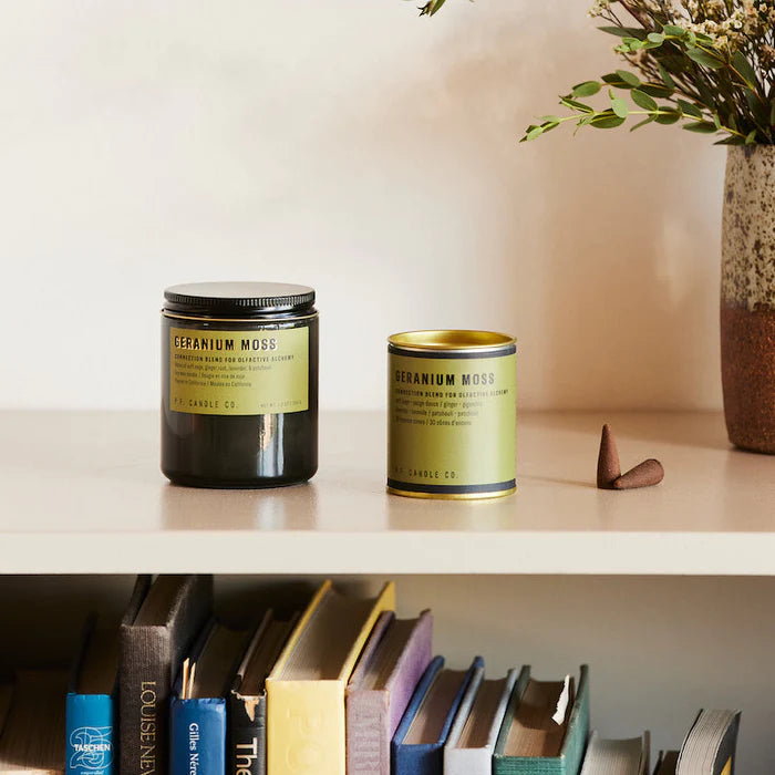 Bougie de soja Mousse de Géranium, 200g