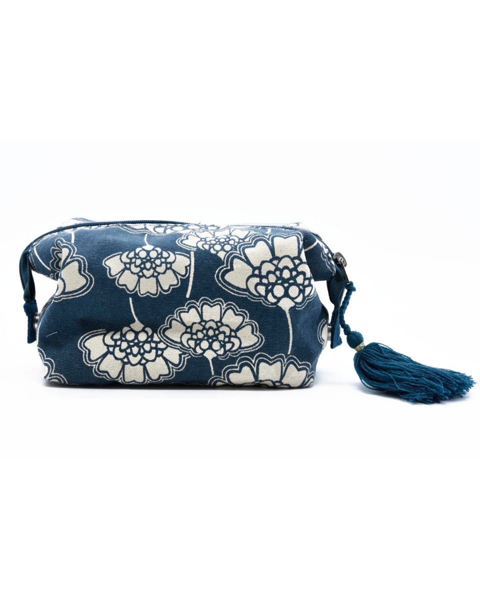 Trousse cosmétique en coton block print