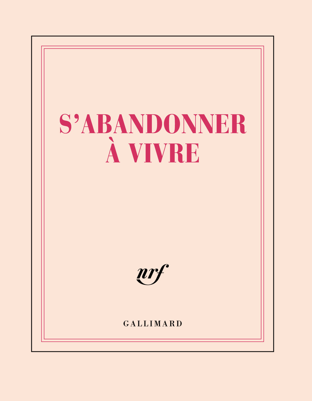 Carnet carré « S'abandonner à vivre »
