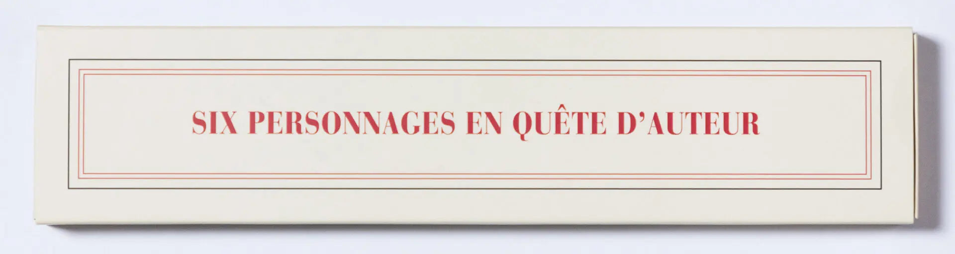 Étui crayons et gomme « six personnages en quête d'auteur »