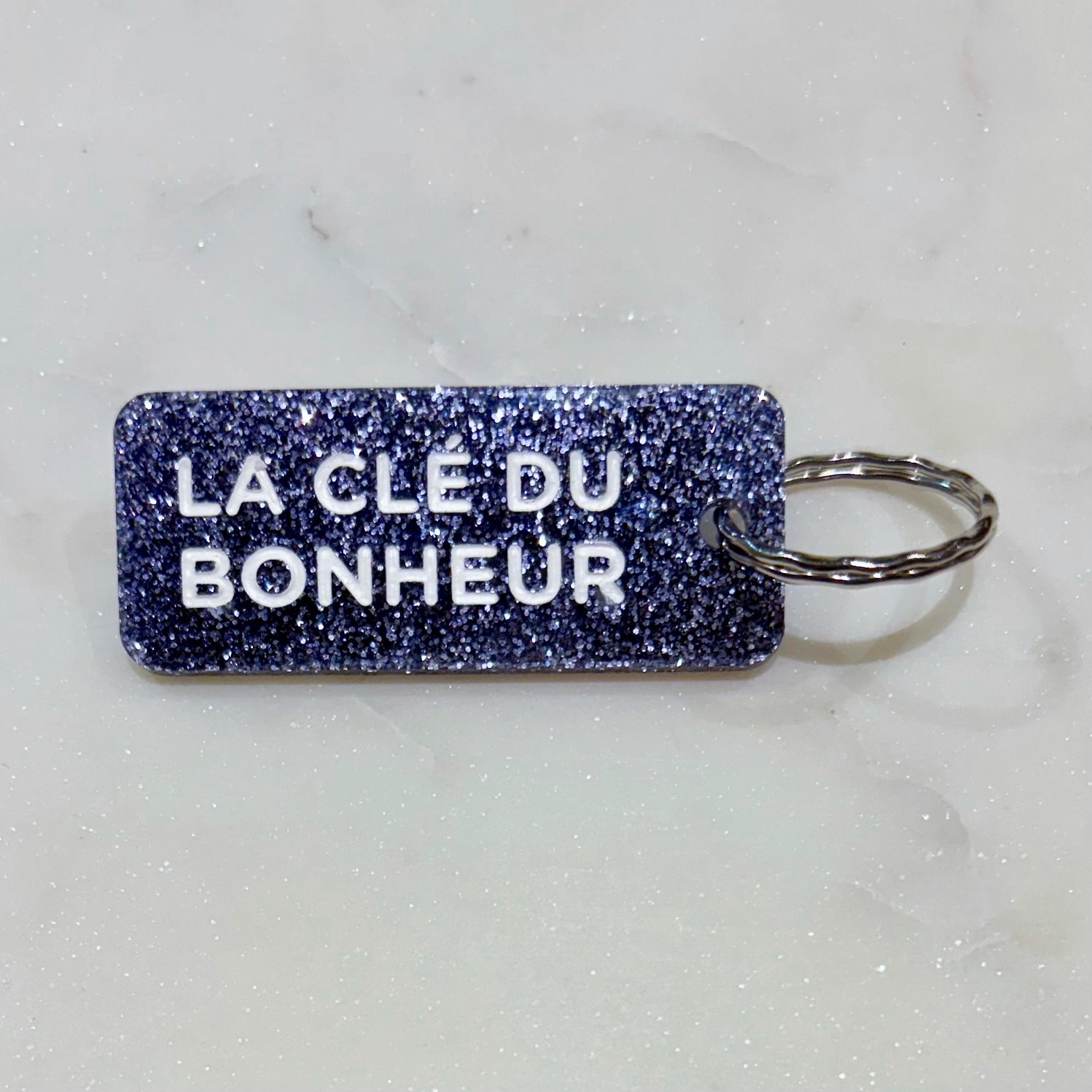 Porte-clés à paillettes