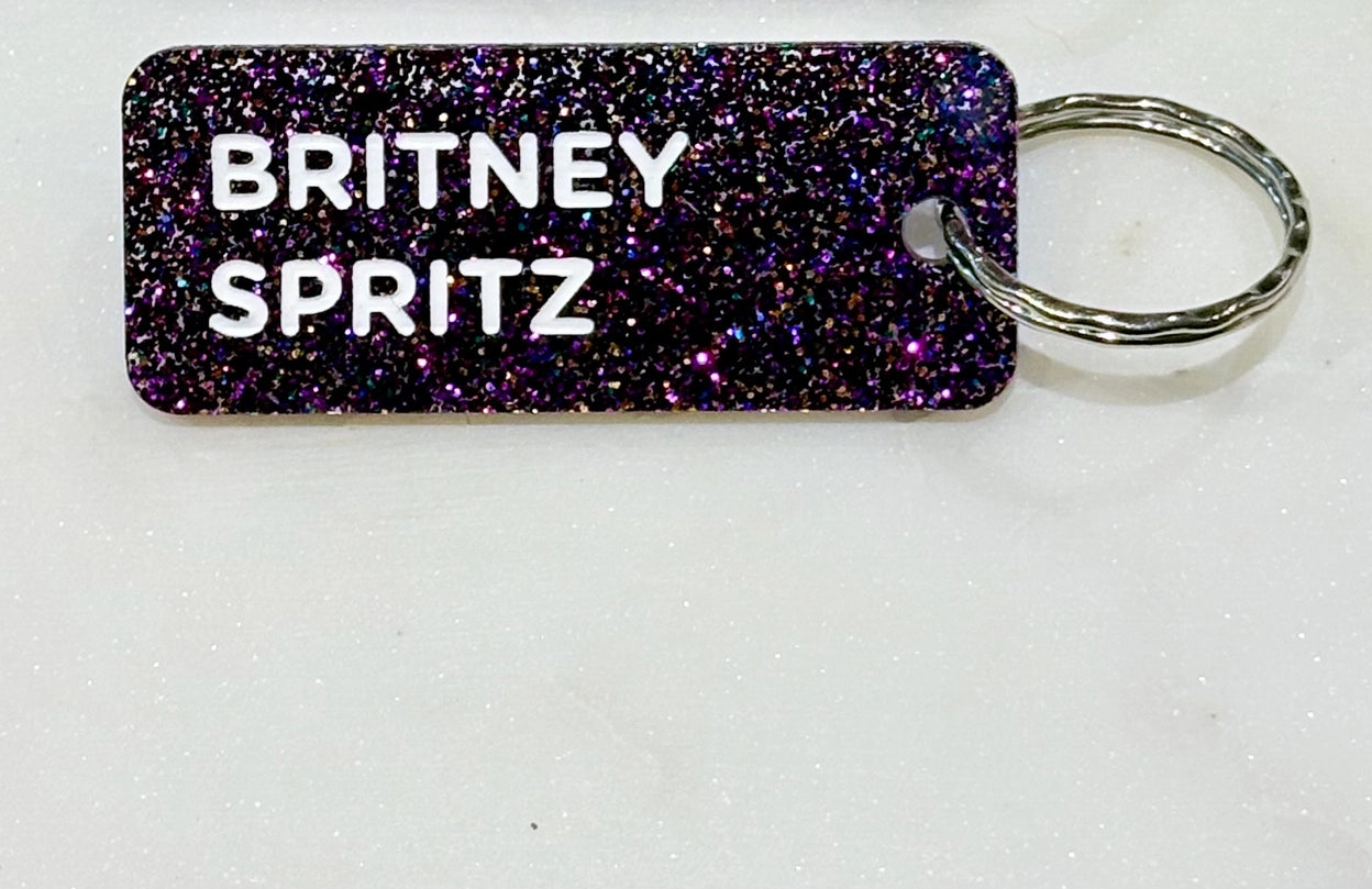 Porte-clés à paillettes