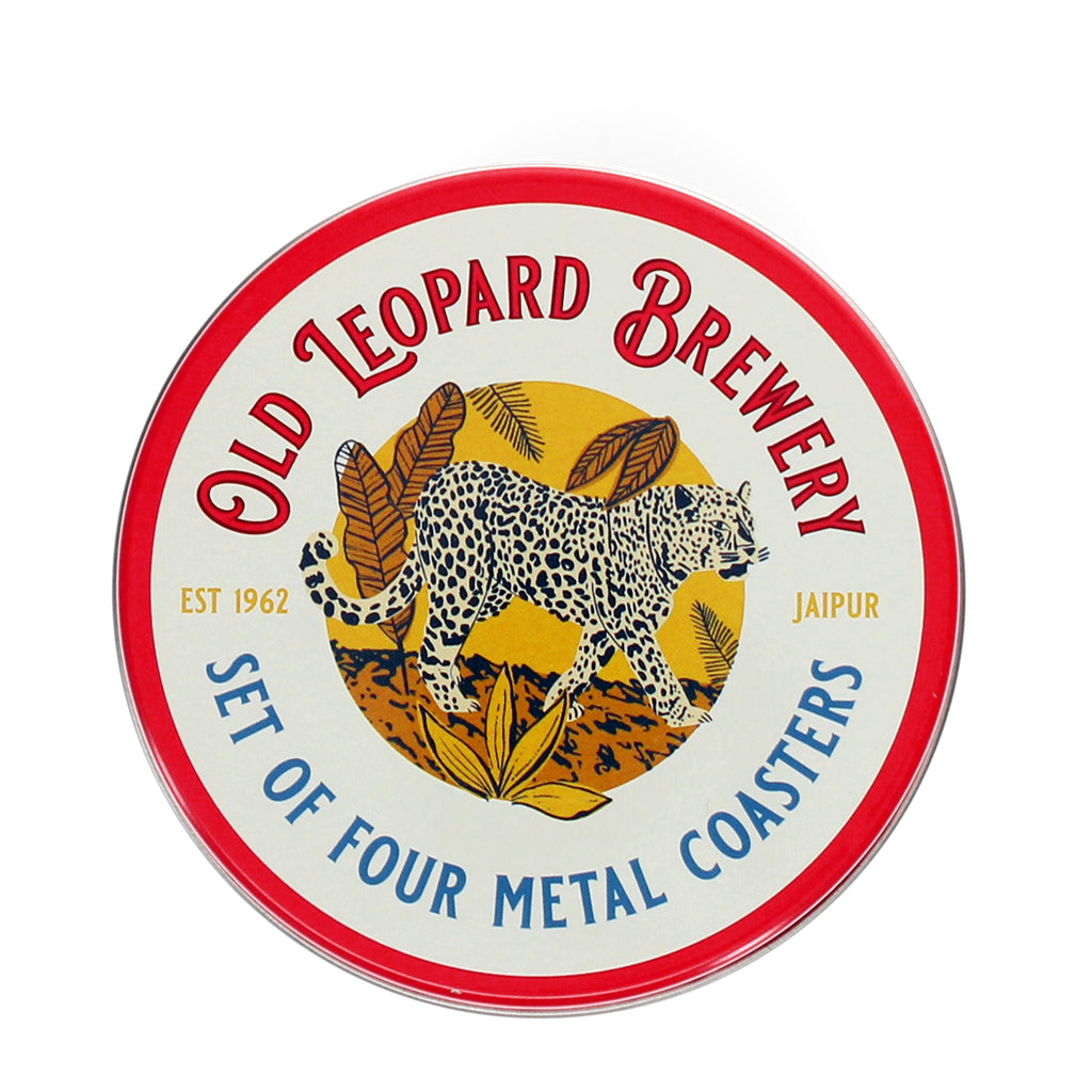 Dessous de verres en métal Old Leopard Brewery (lot de 4)