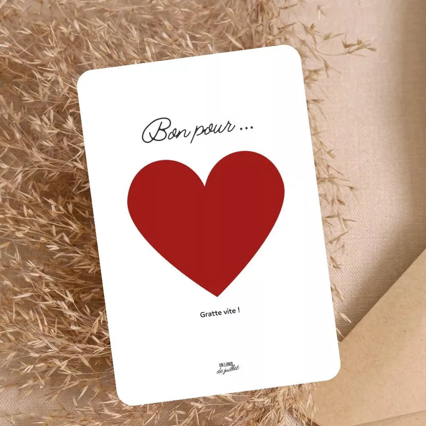 Carte à gratter personnalisable