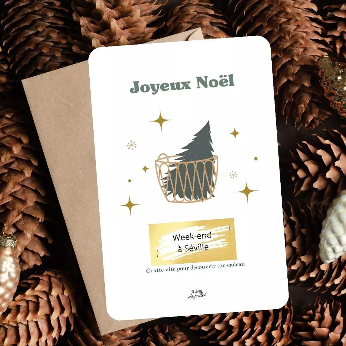 Carte à gratter personnalisable