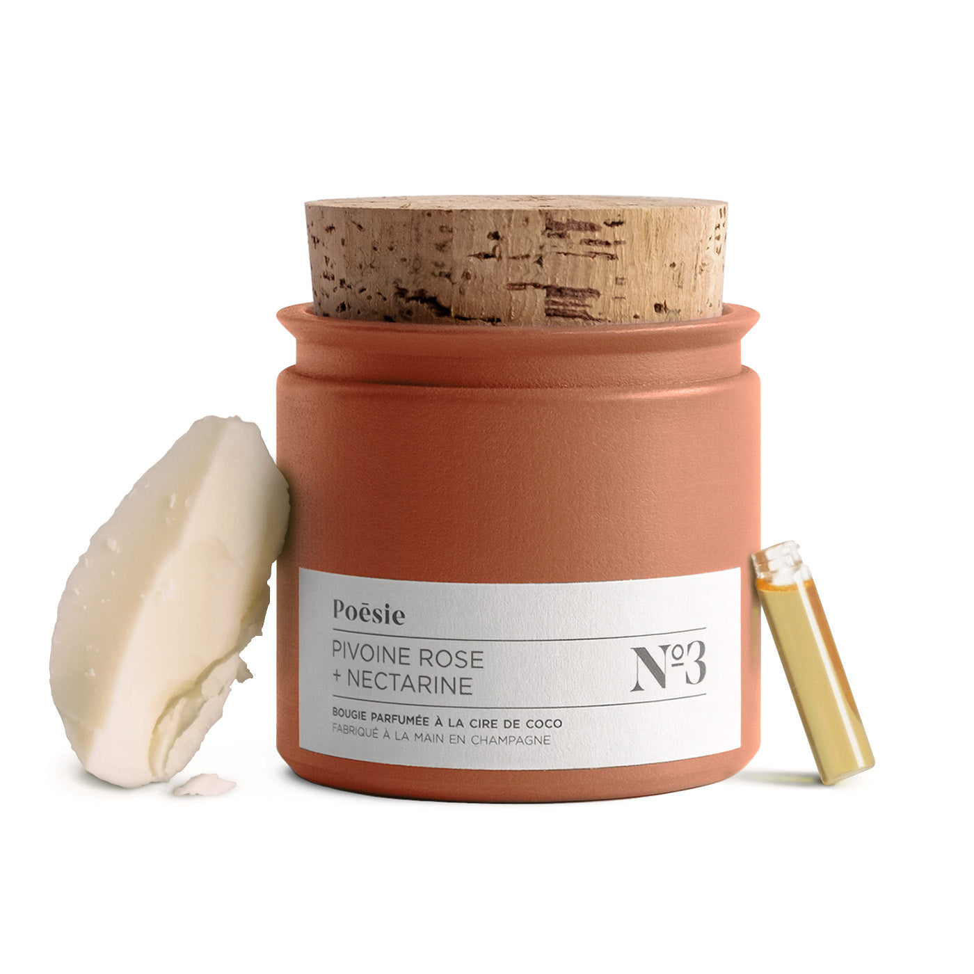 Bougie Rosa No.3 - Pivoine Rose + Nectarine