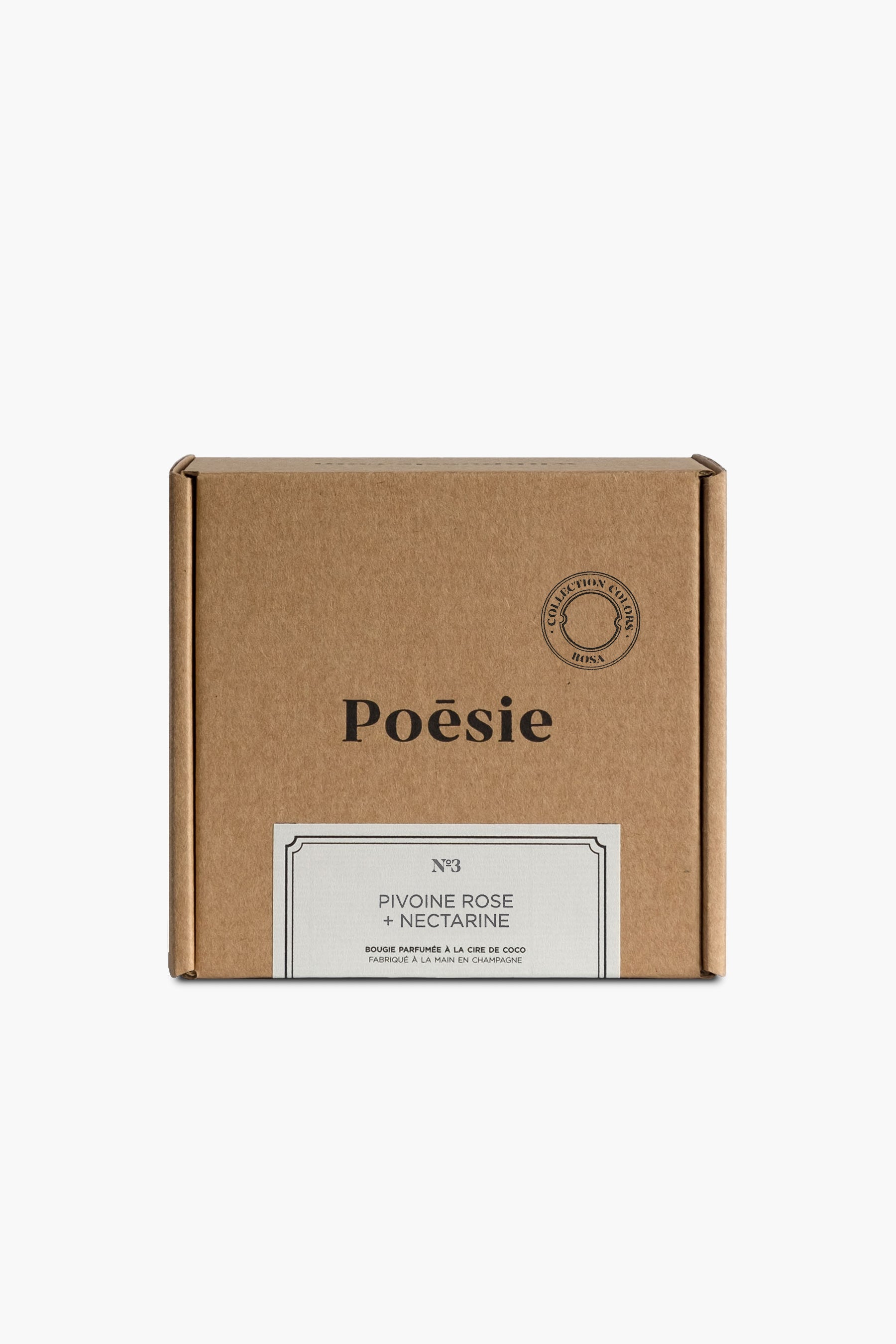 Bougie Rosa No.3 - Pivoine Rose + Nectarine