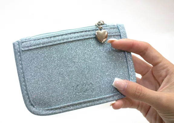 Porte monnaie pailleté Moon menthe