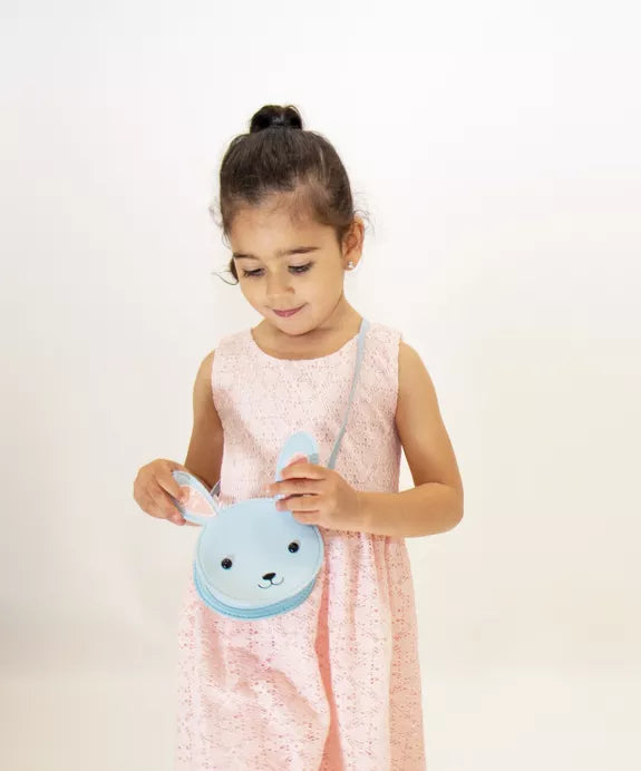 Sac bandoulière Min, le petit lapin bleu