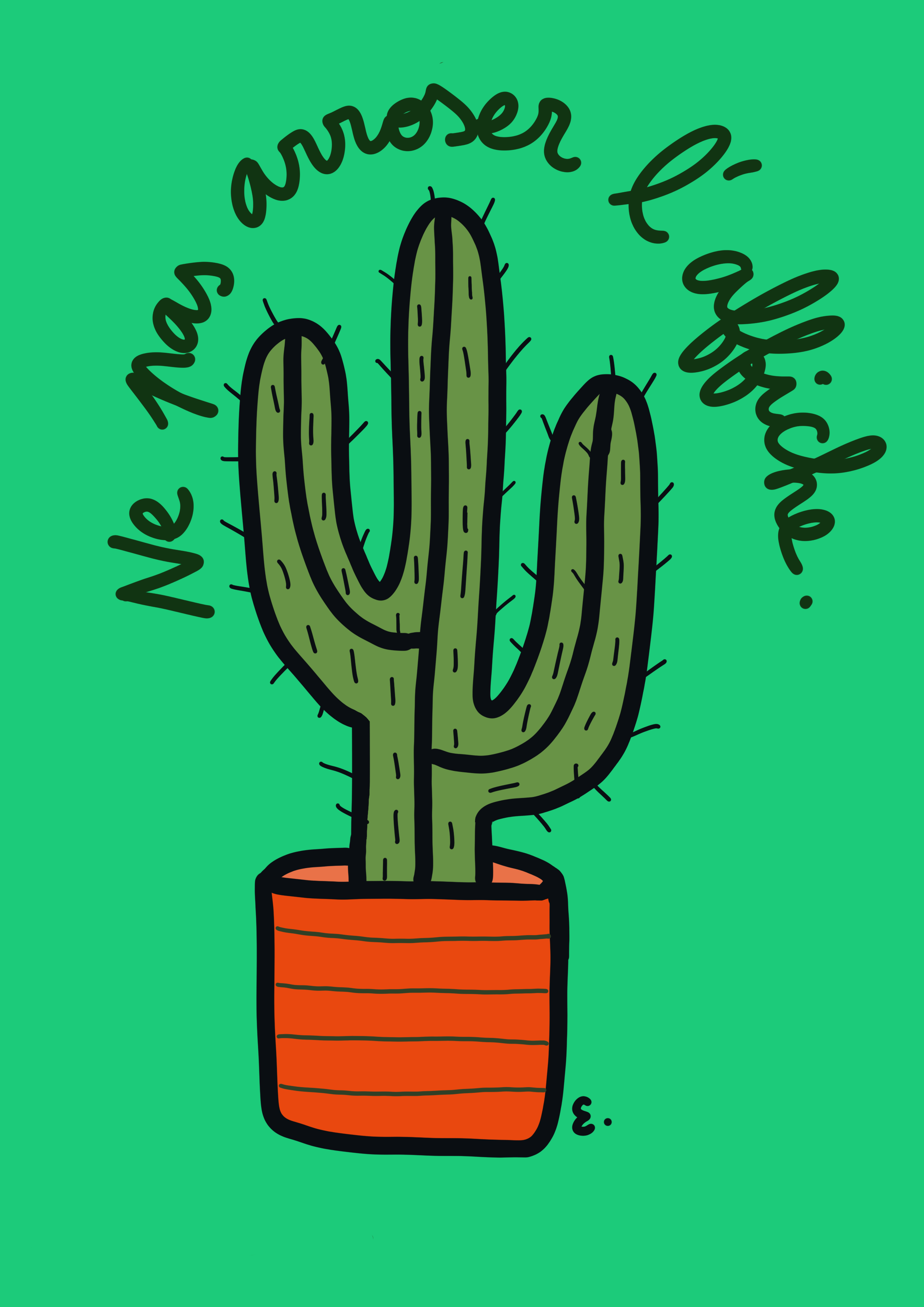 Affiche cactus
