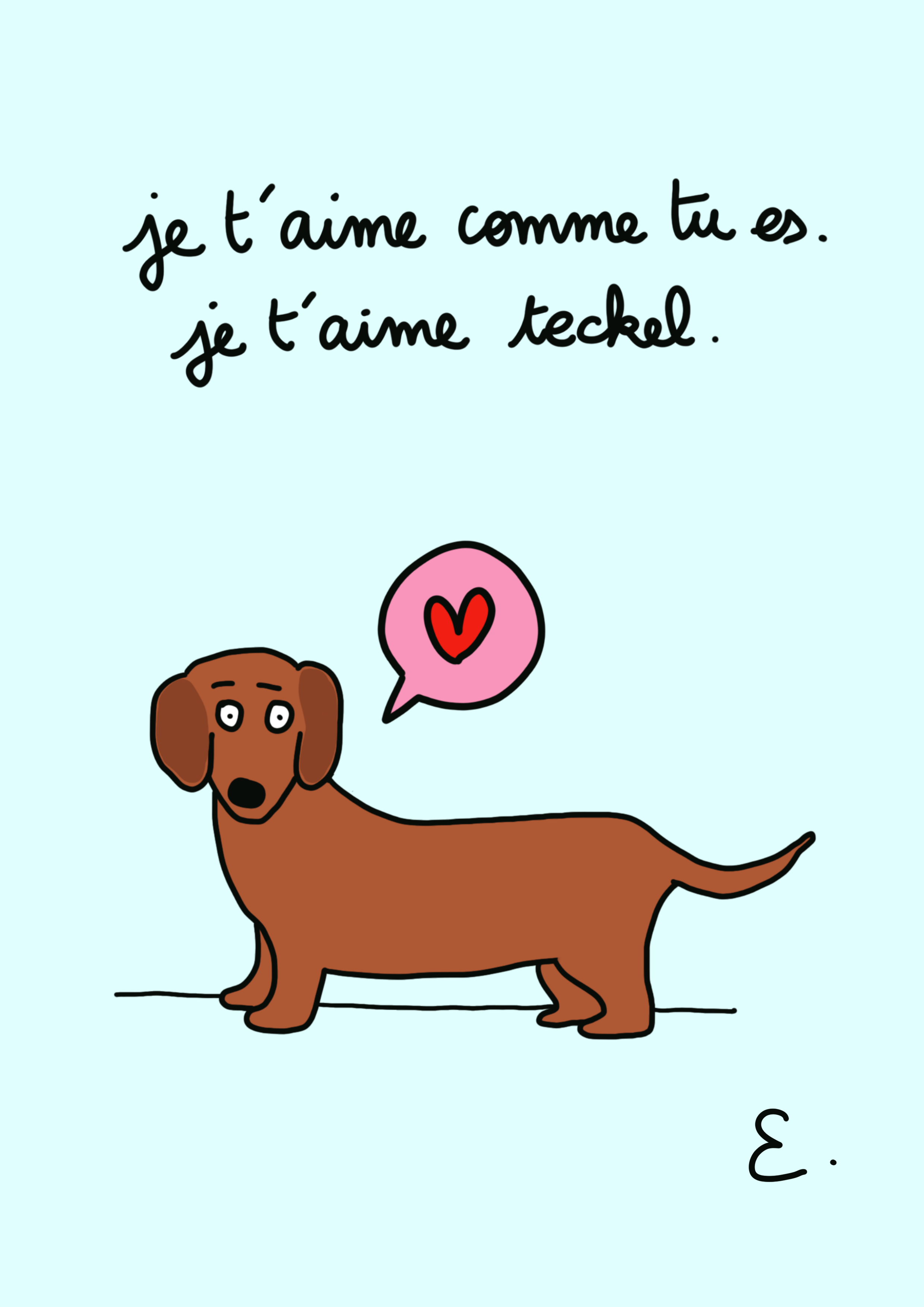 Affiche teckel